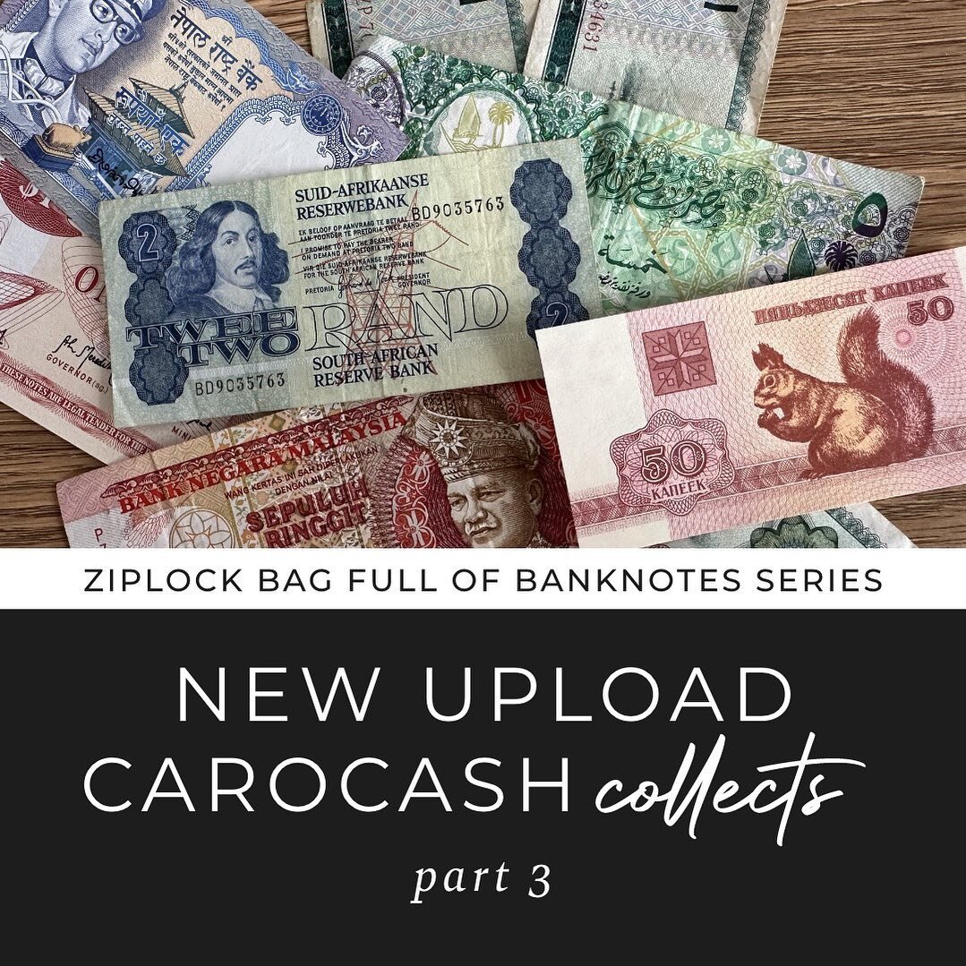 G&rsquo;day Friends 👋🏻
NEW UPLOAD ALERT
.
Join me as I explore through a mystery bag of banknotes I purchased off of eBay! Part 3!
.
I hope you all enjoy watching, and let me know if you recognise any!
.
#cash #money #banknotecollection #coincollec