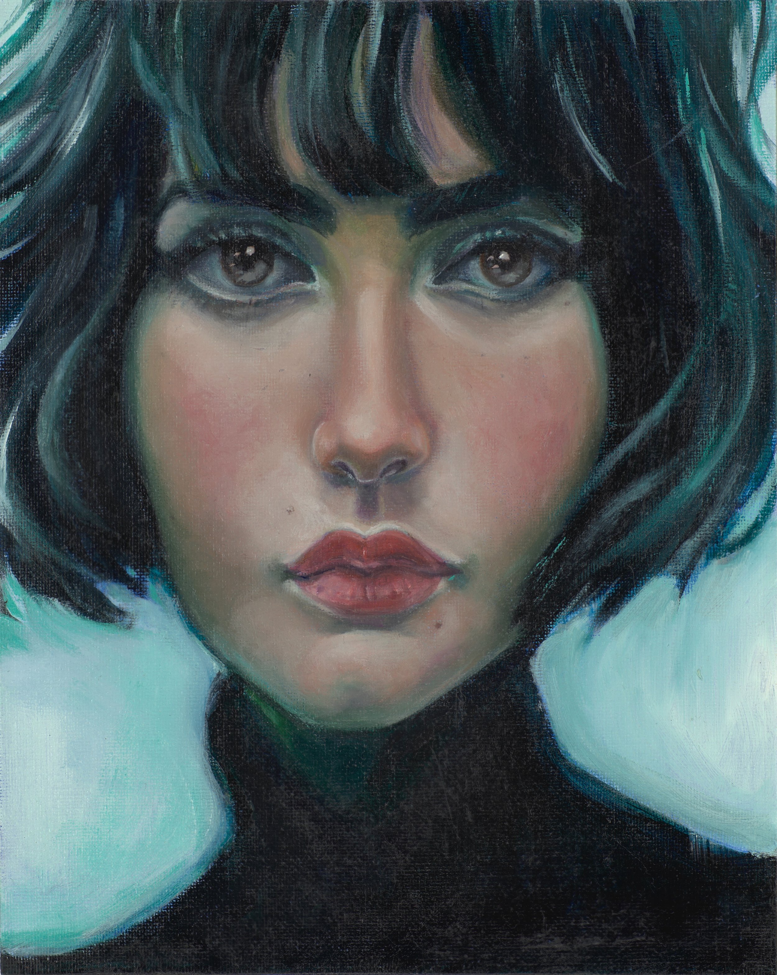 "sus ojitos frios", 8x10, oil on canvas panel
*SOLD*