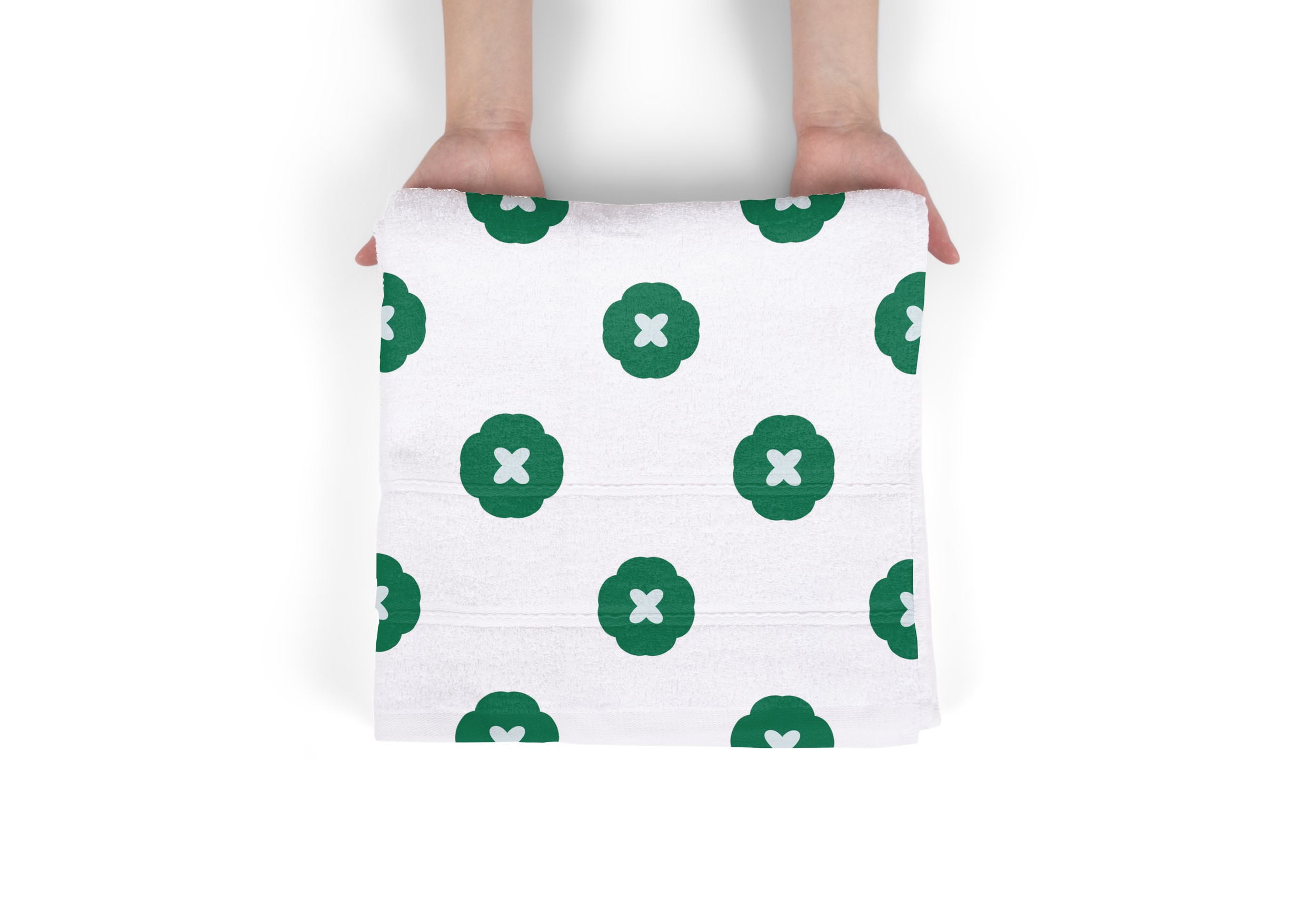 Towel_Beveled Quatrefoil - Augusta Mint.png