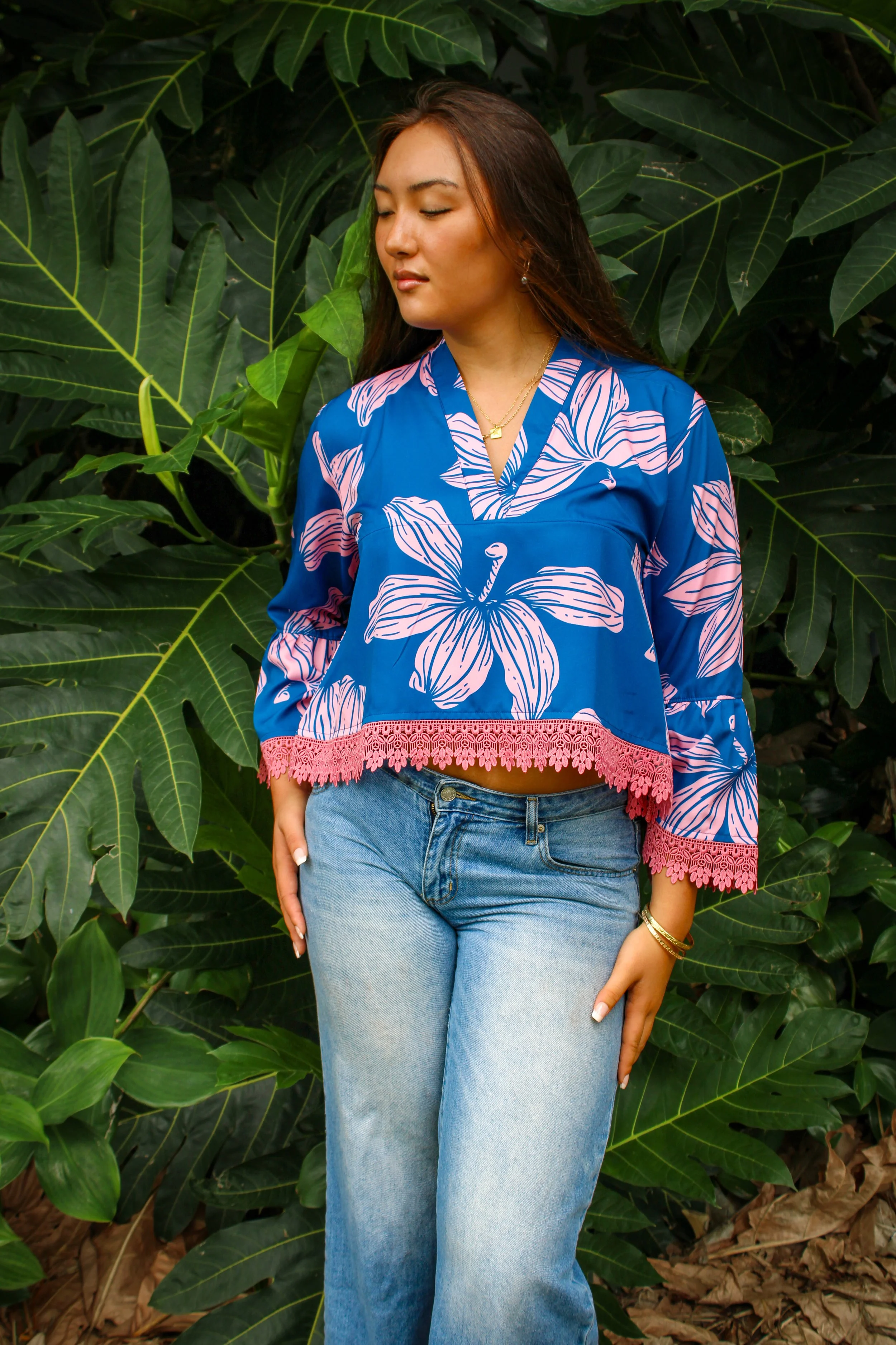 Naupaka Collection Ka'i'ini Blouse