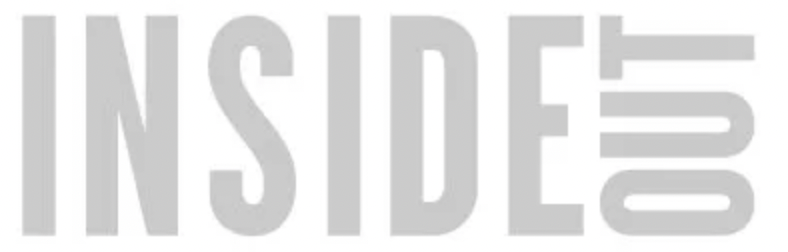 Close-up of the word 'INSIDE' in large, bold, gray letters.