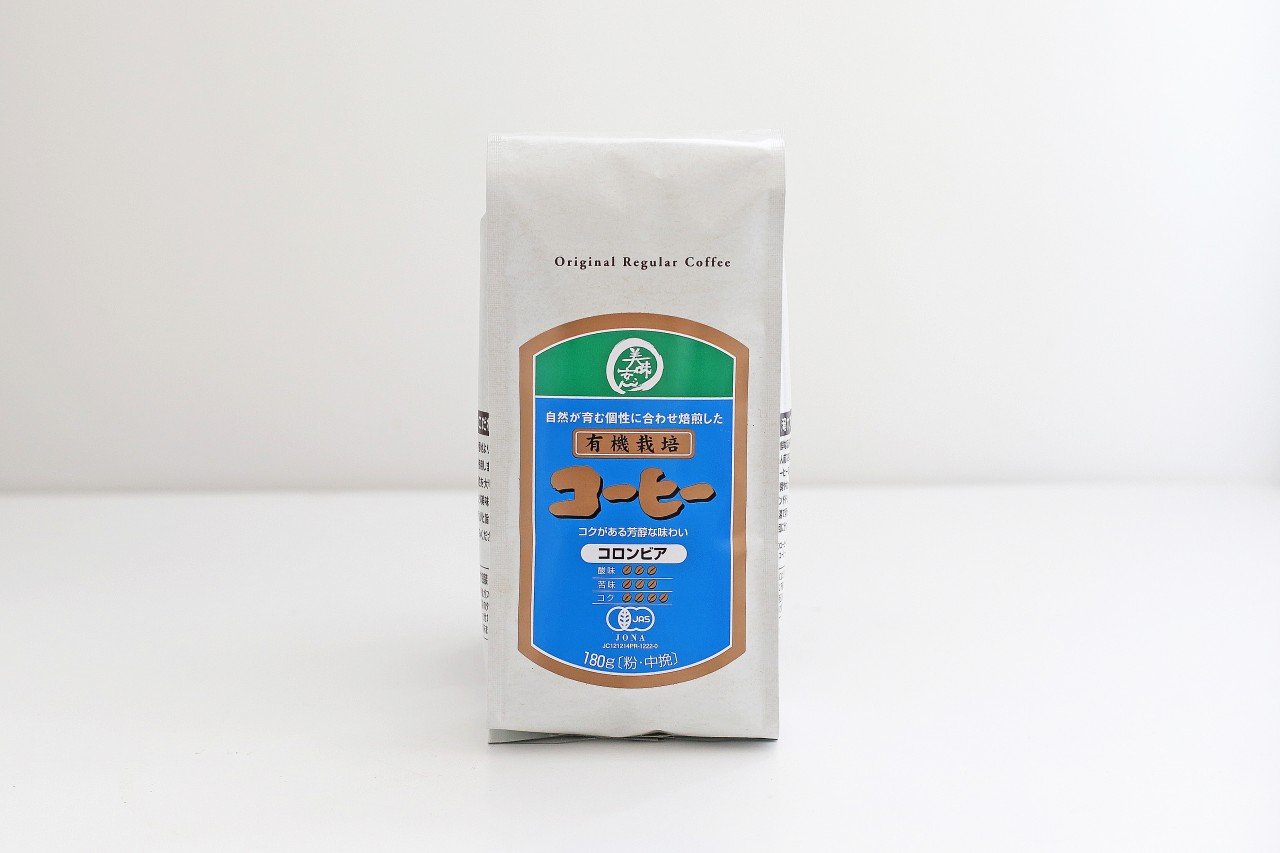 美味安心-【嗜好品ーコーヒー】(新)有機栽培コーヒーコロンビア180g-57552546015.jpg