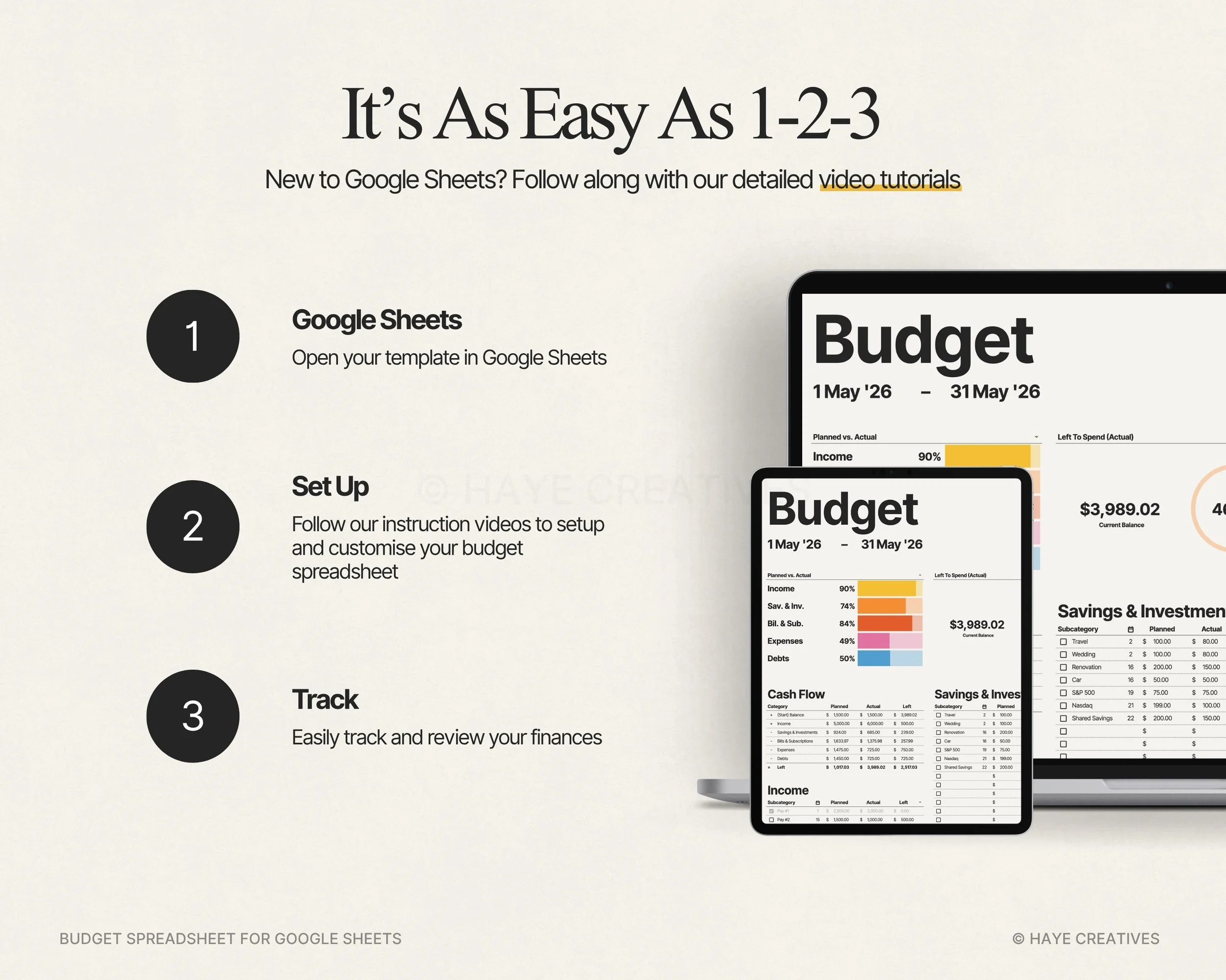 Start budgeting today in just 3 easy steps