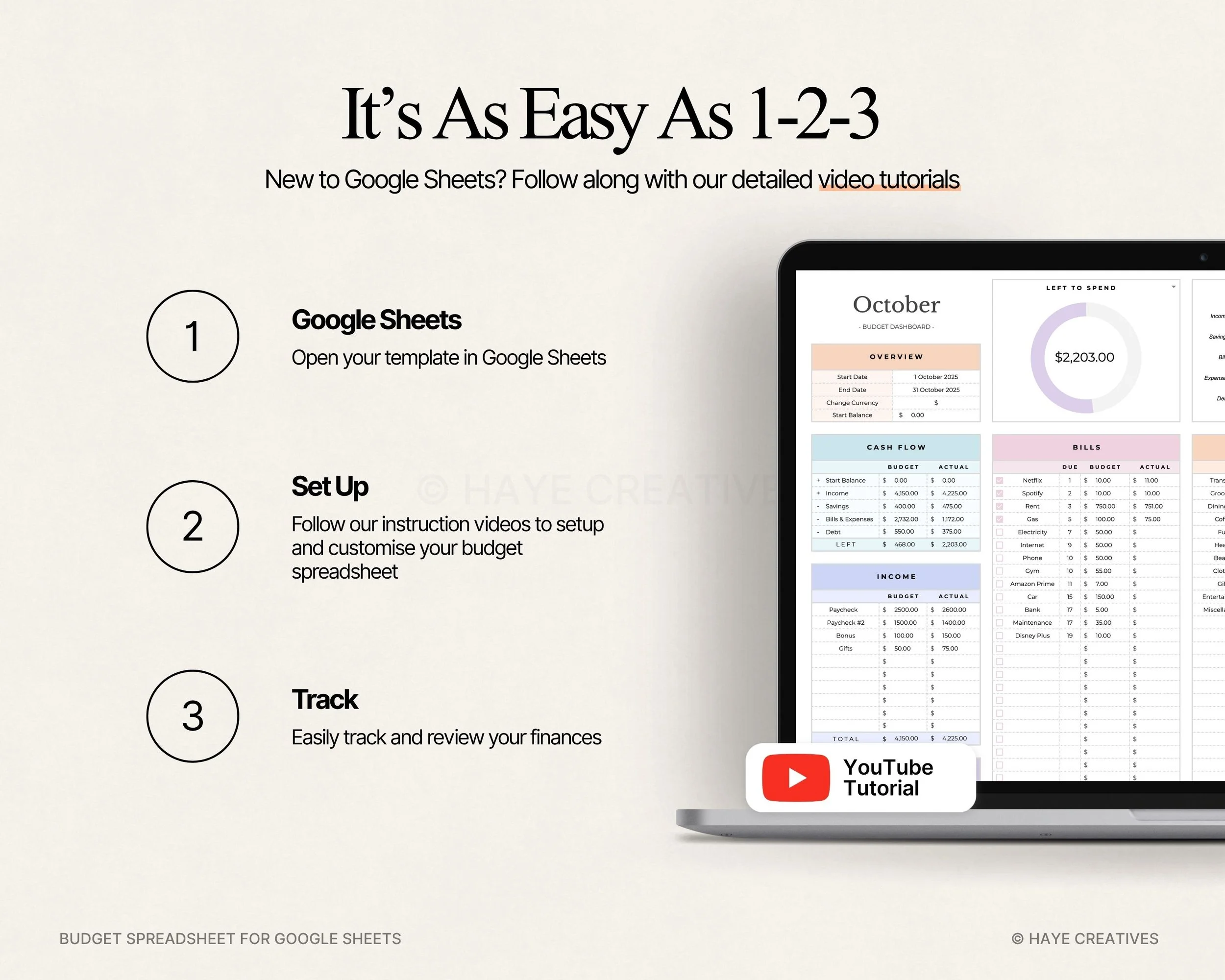 start budgeting in just 3 easy steps