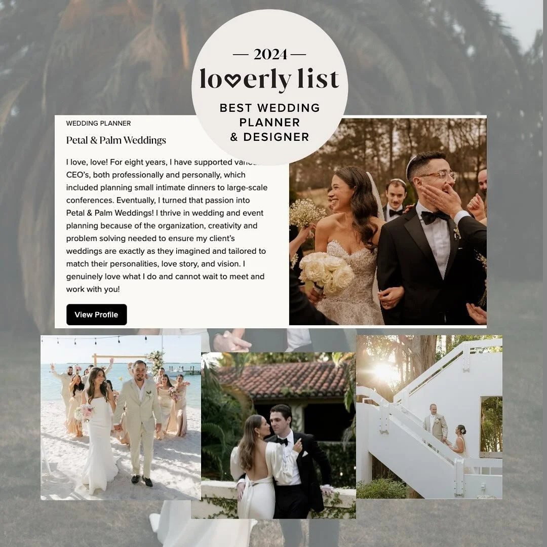 We&rsquo;re so honored to be named &ldquo;Best Wedding Planner &amp; Designer 2024&rdquo; by @loverly 🤍

The Loverly list recognizes top and upcoming wedding professionals who consistently demonstrate exceptional service and professionalism. A note 