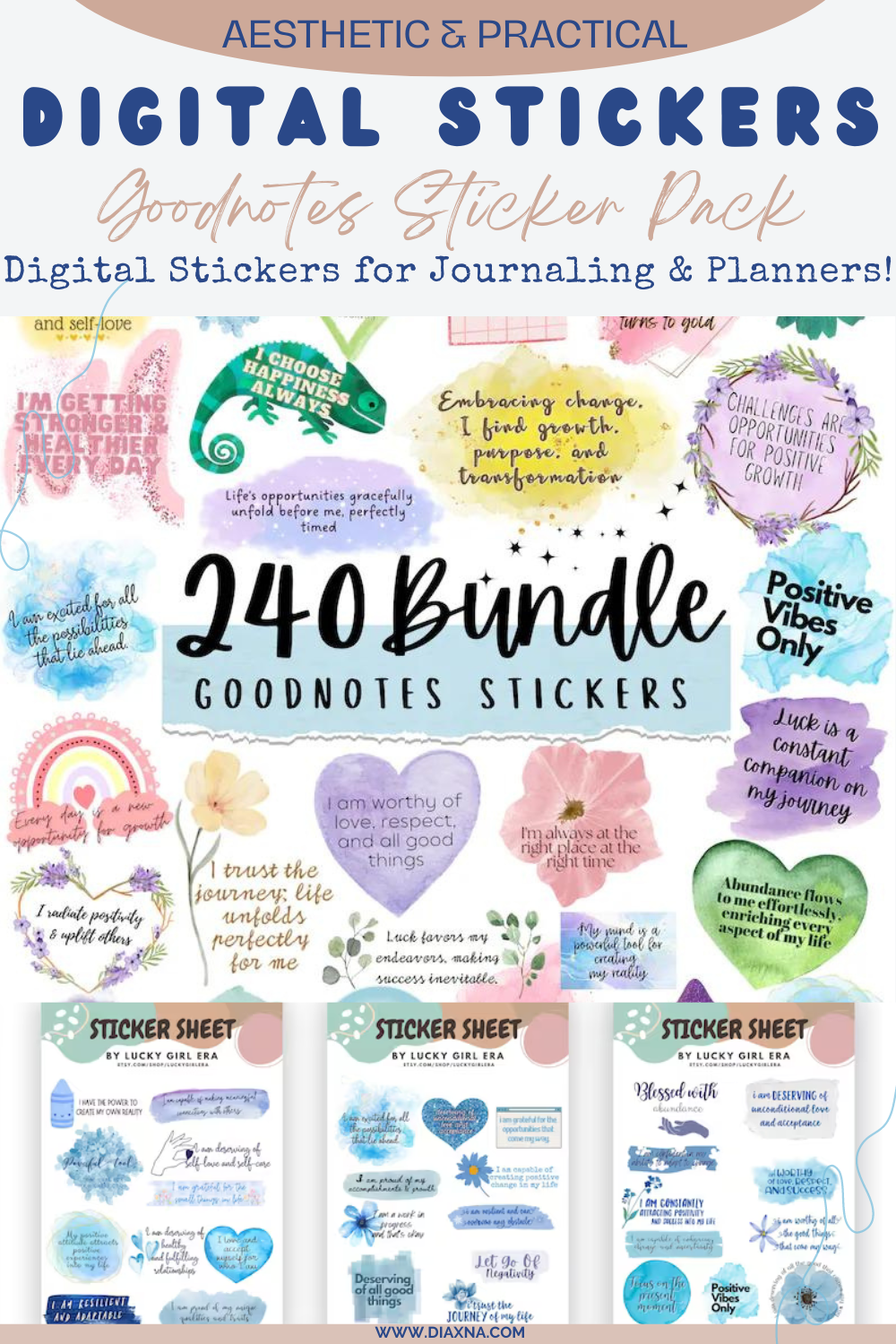 30 Mood Tracker, Digital Journal Stickers, Printable Sticker Sheet