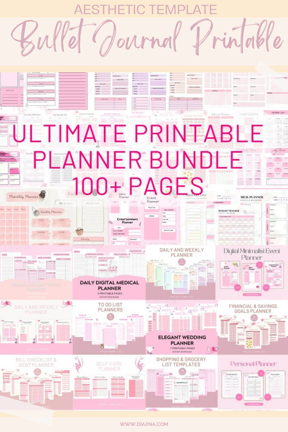 Artistic Planning at Its Best: Must-Have Bullet Journal Printable Templates - Aesthetic Creative ...
