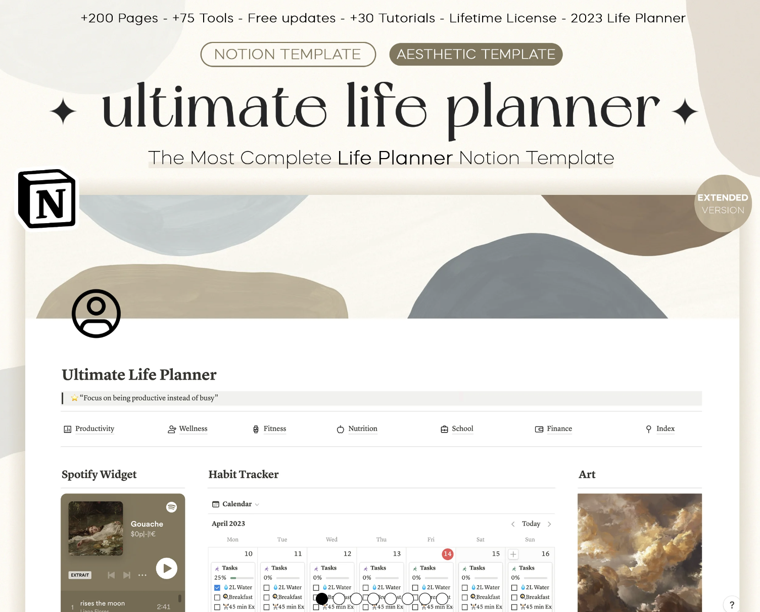 Life Planner Notion Template