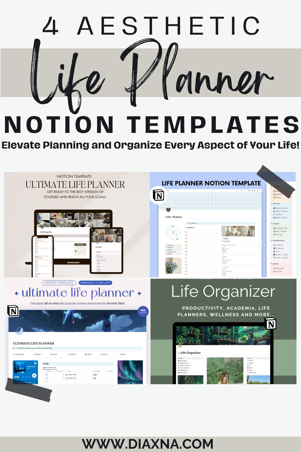 Ultimate Life Planner - Notion Template - V1.2
