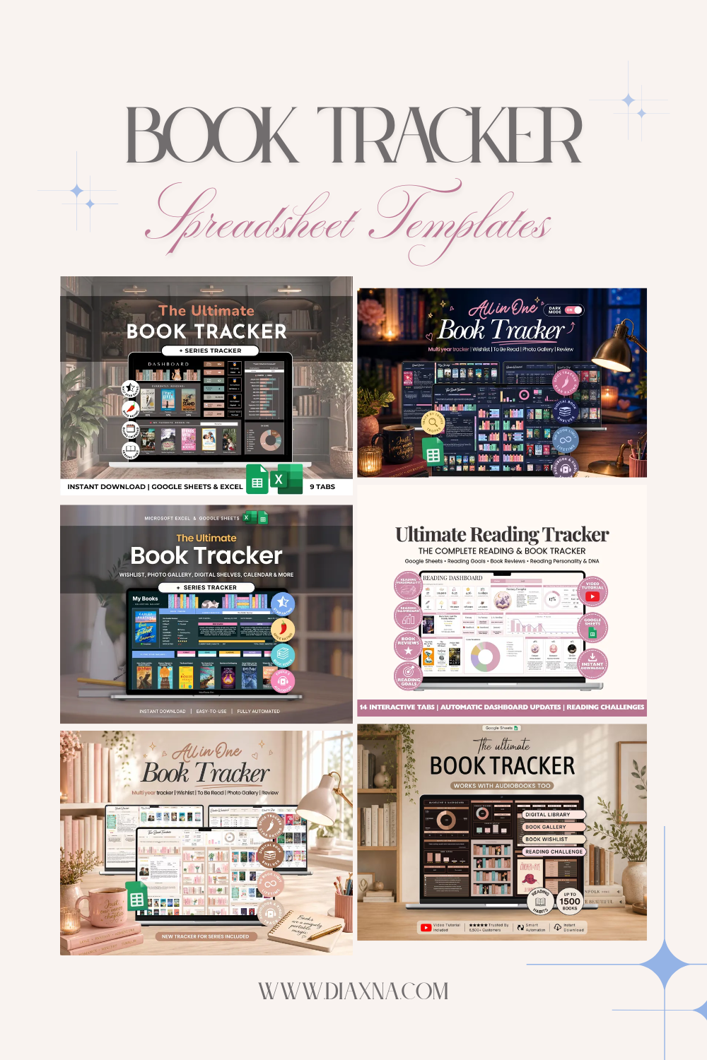 6 Aesthetic Book Tracker Spreadsheets You’ll Actually Want to Use!