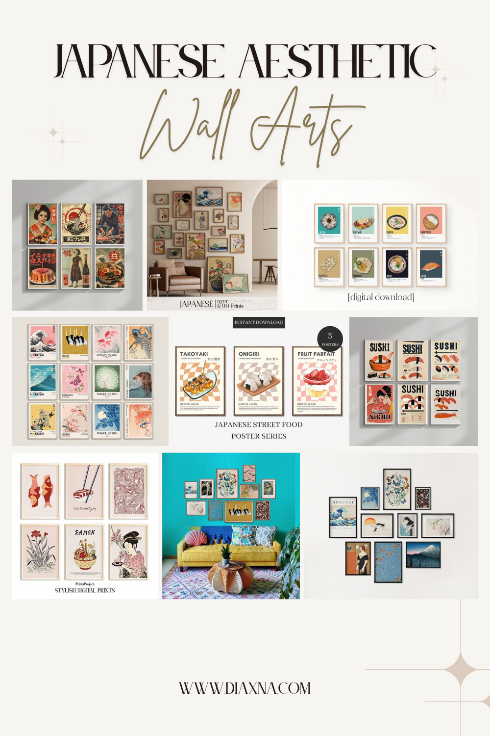 Japanese Inspired Wall Art Ideas for an Aesthetic Gallery Wall!
