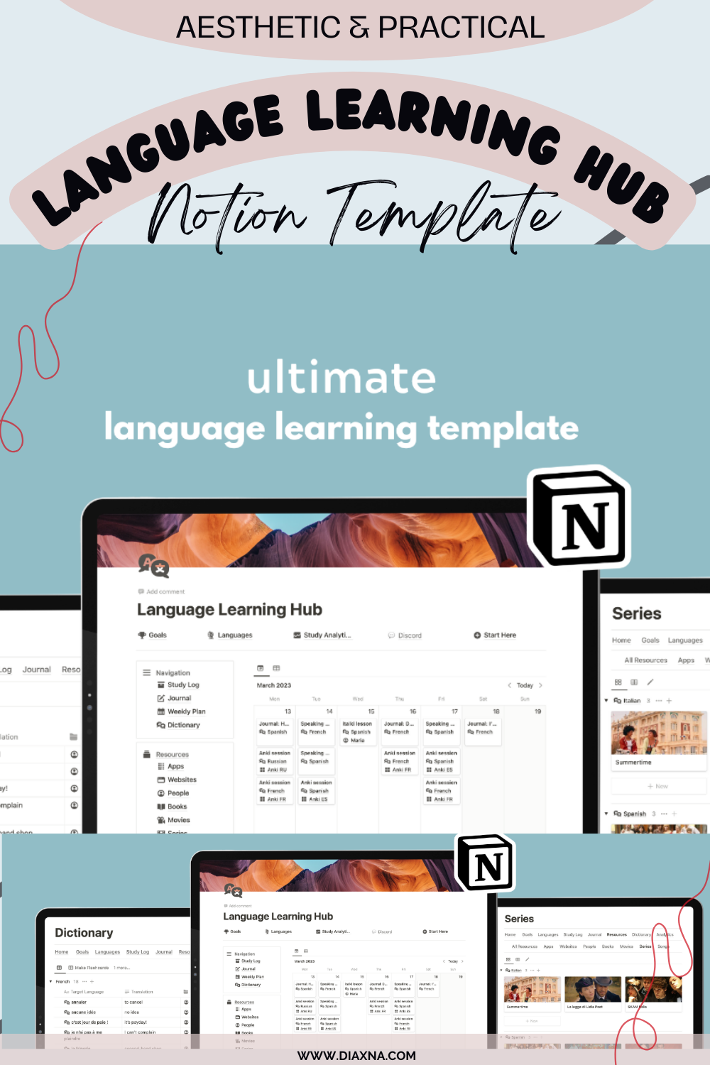Elevate Your Language Learning Experience with Aesthetic and Practical ...