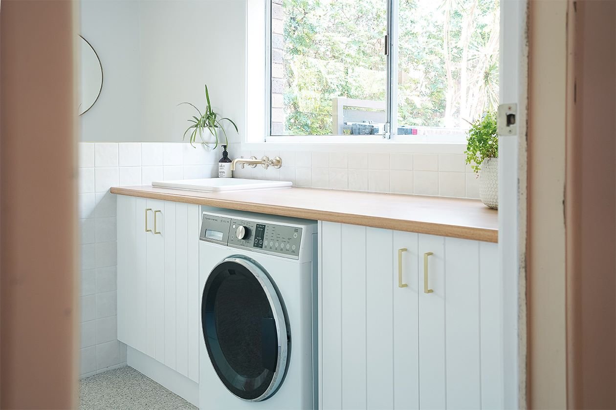 Helios Interiors Laundry Renovation and Powder Room Renovation