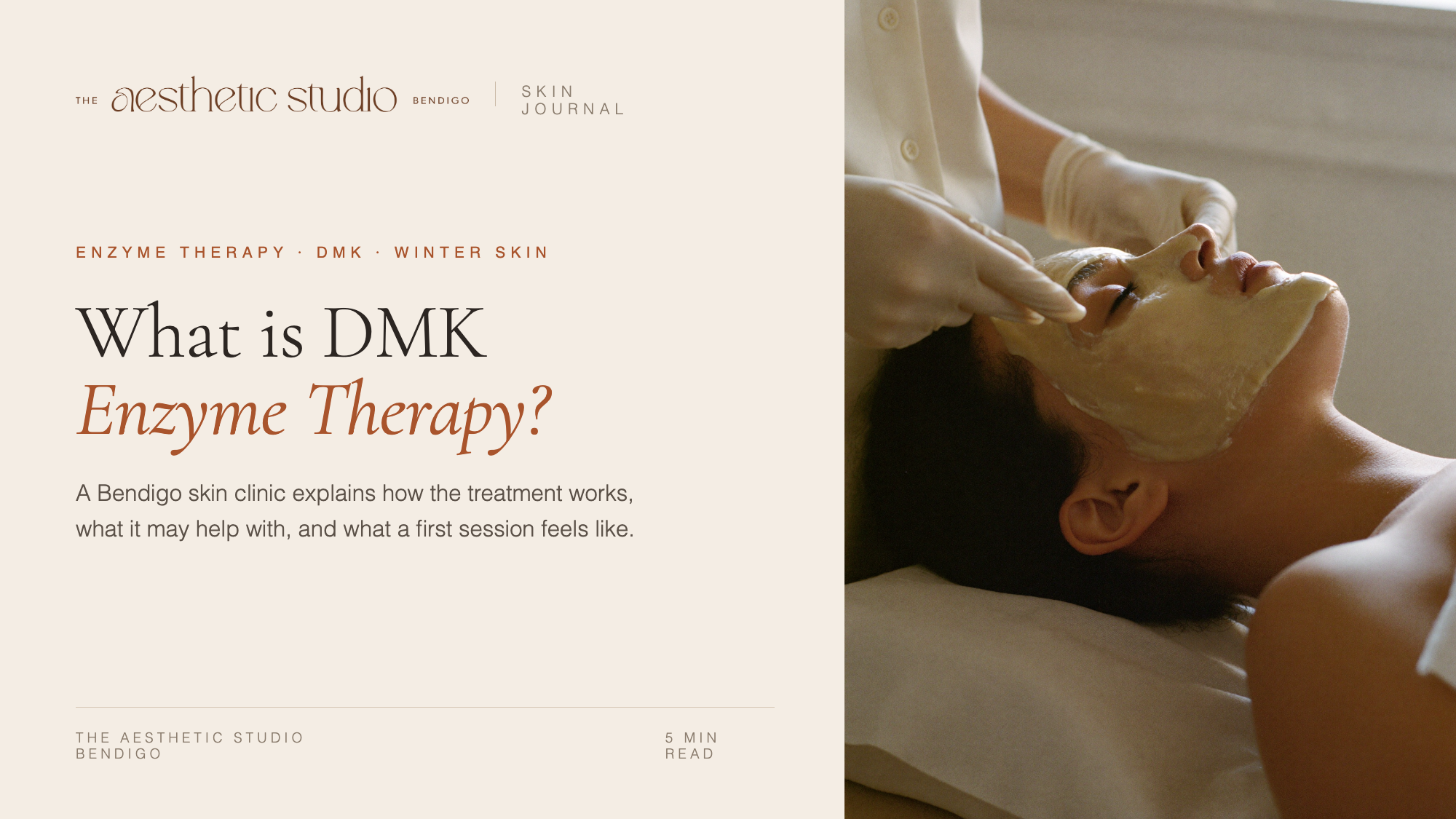 What Is DMK Enzyme Therapy? A Bendigo Skin Clinic Explains
