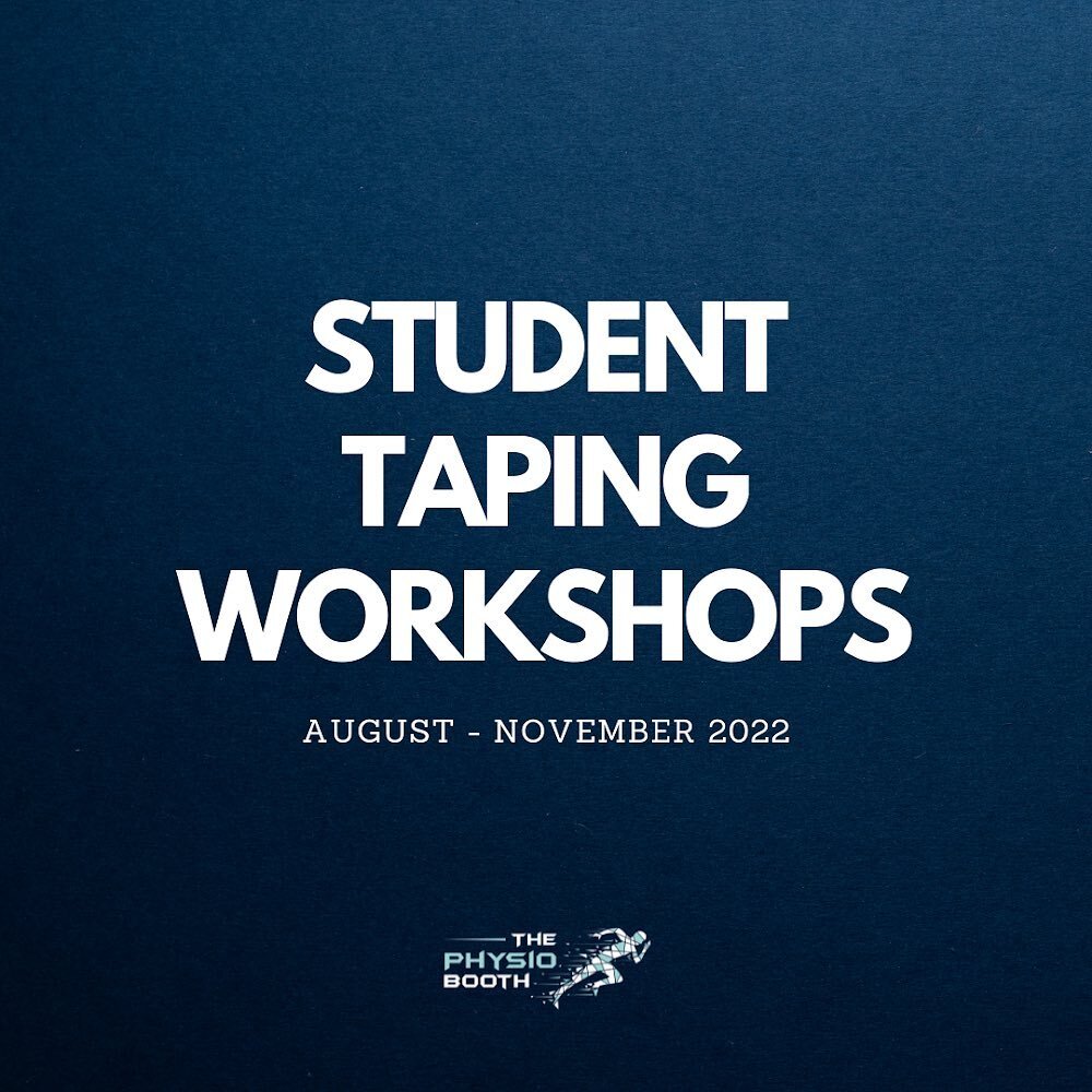 🤗 We&rsquo;re proud to announce we will be running Student Taping Workshops this year. There will be 2 courses, each 2 hours in duration, running across multiple dates for the remainder of the year. Course A will look at lower limb taping techniques