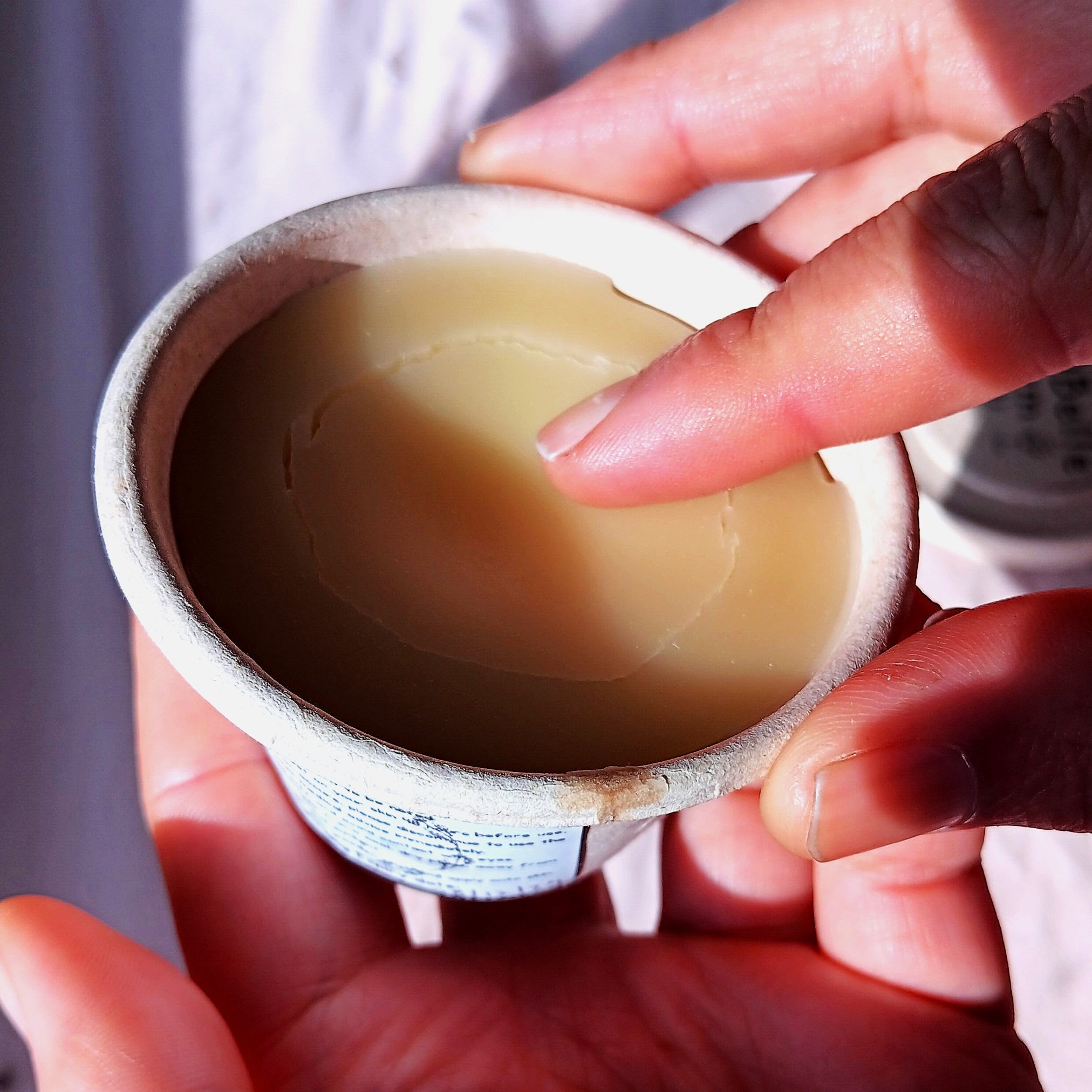 Grab the balm with cleaned hand, ROBelle Farm.