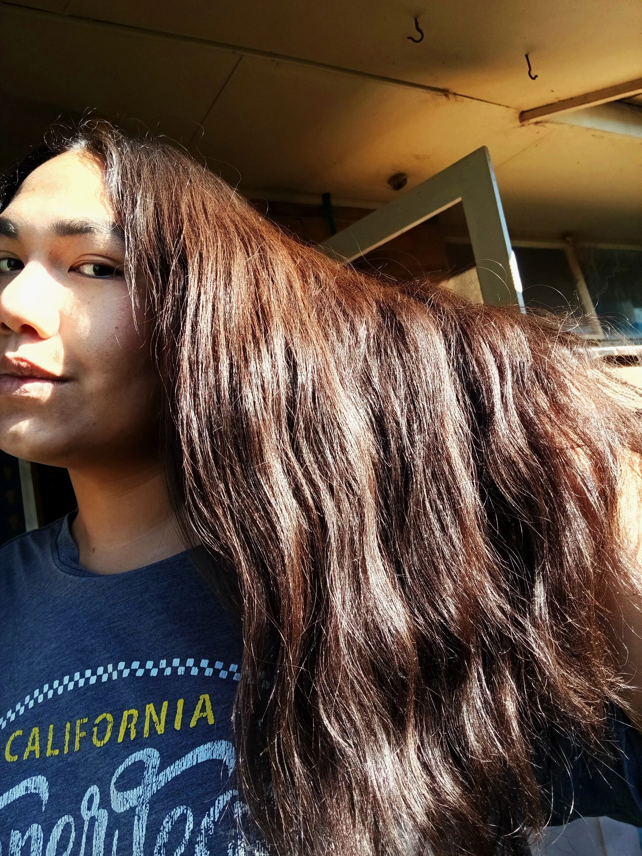 Nice, healthy, and glossy hair!