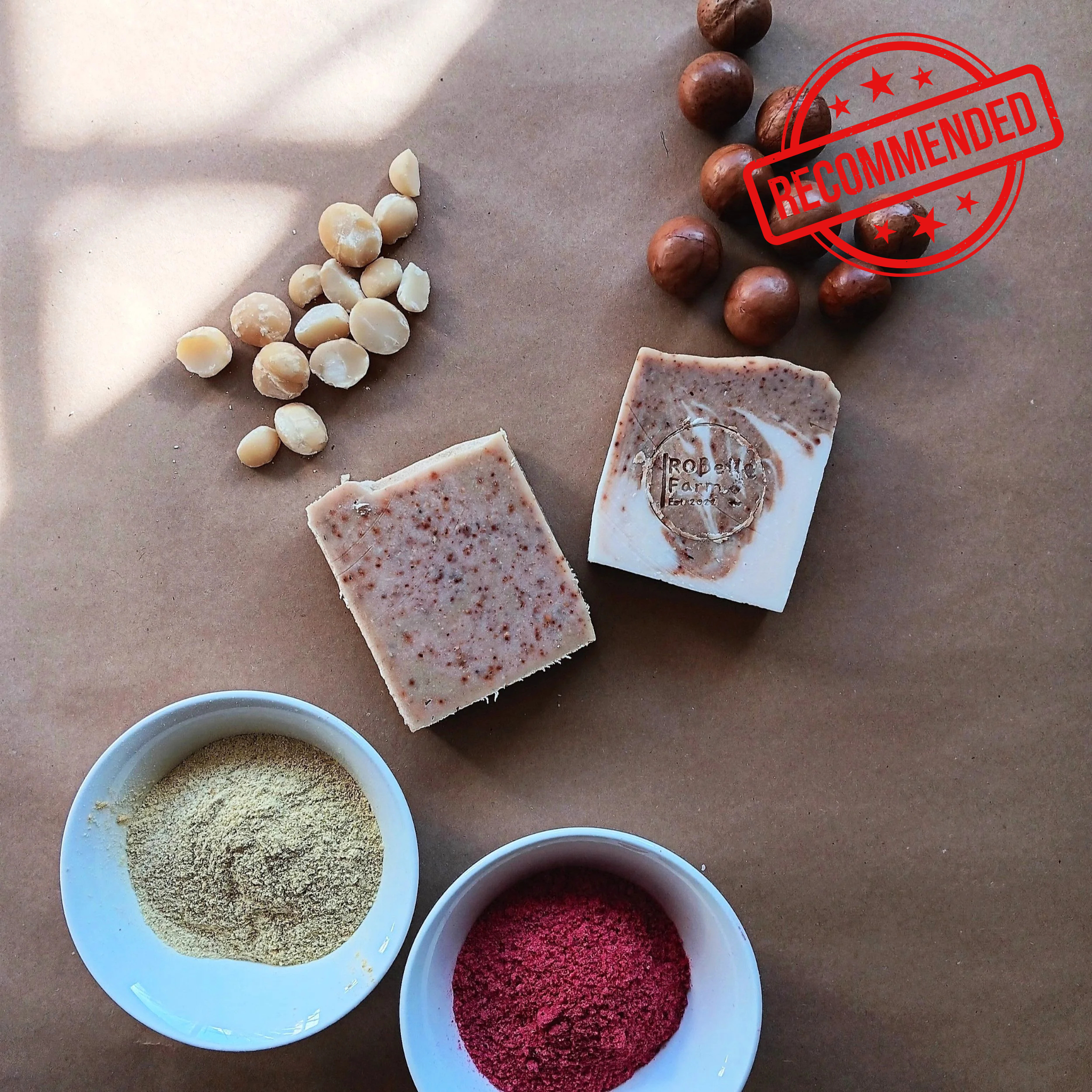 Orray + Gunbinge Macadamia oil soap for glowing skin.