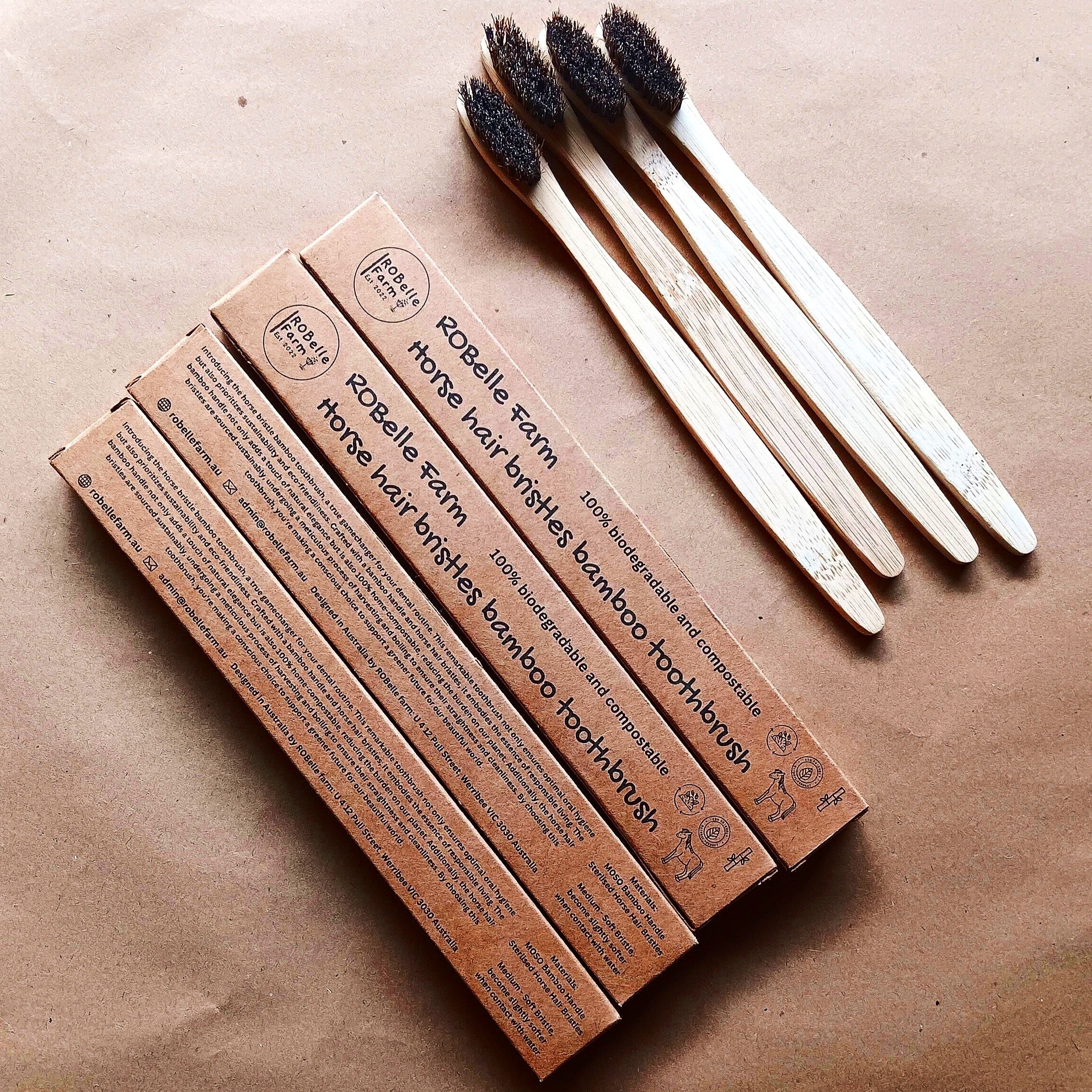 Additionally, the horse hair bristles are sourced sustainably, undergoing a meticulous process of harvesting and boiling to ensure their straightness and cleanliness.