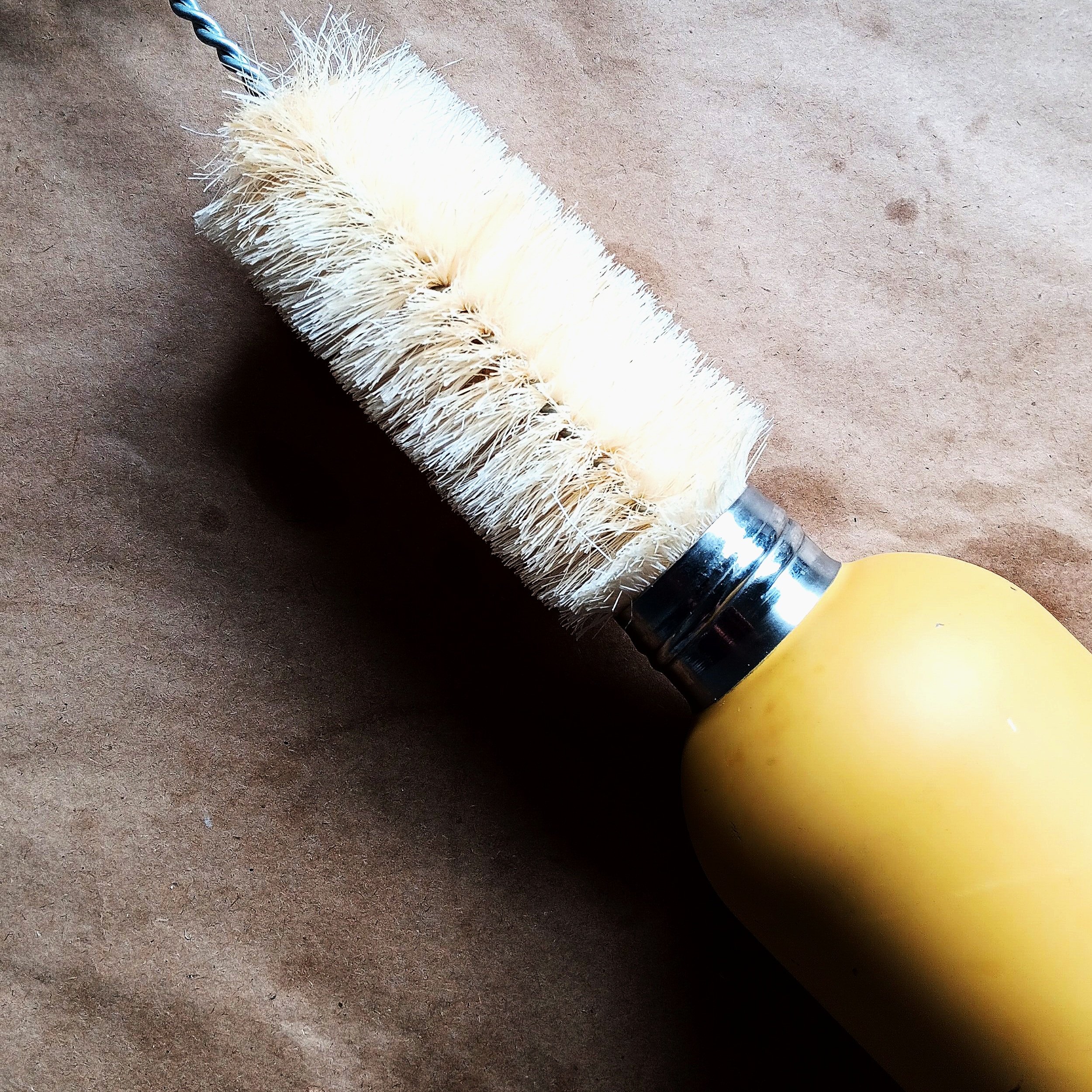 If you find that you cannot comfortably fit your hand inside the bottle for a proper clean, simply grab this biodegradable sisal fiber bottle brush.