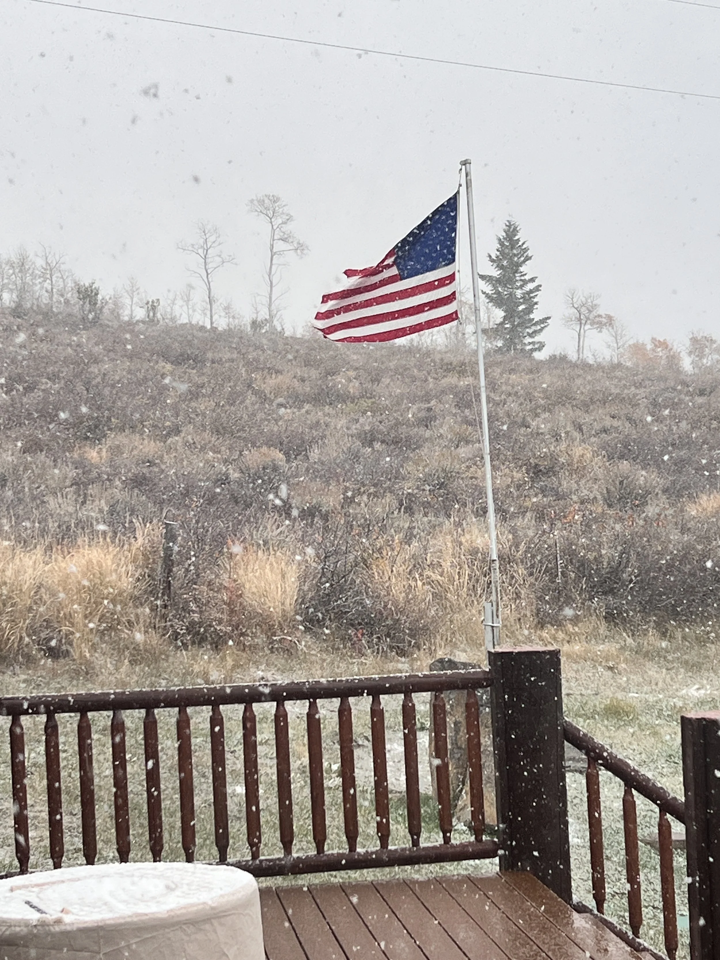 Our week starts with snow and a 40 knot blow