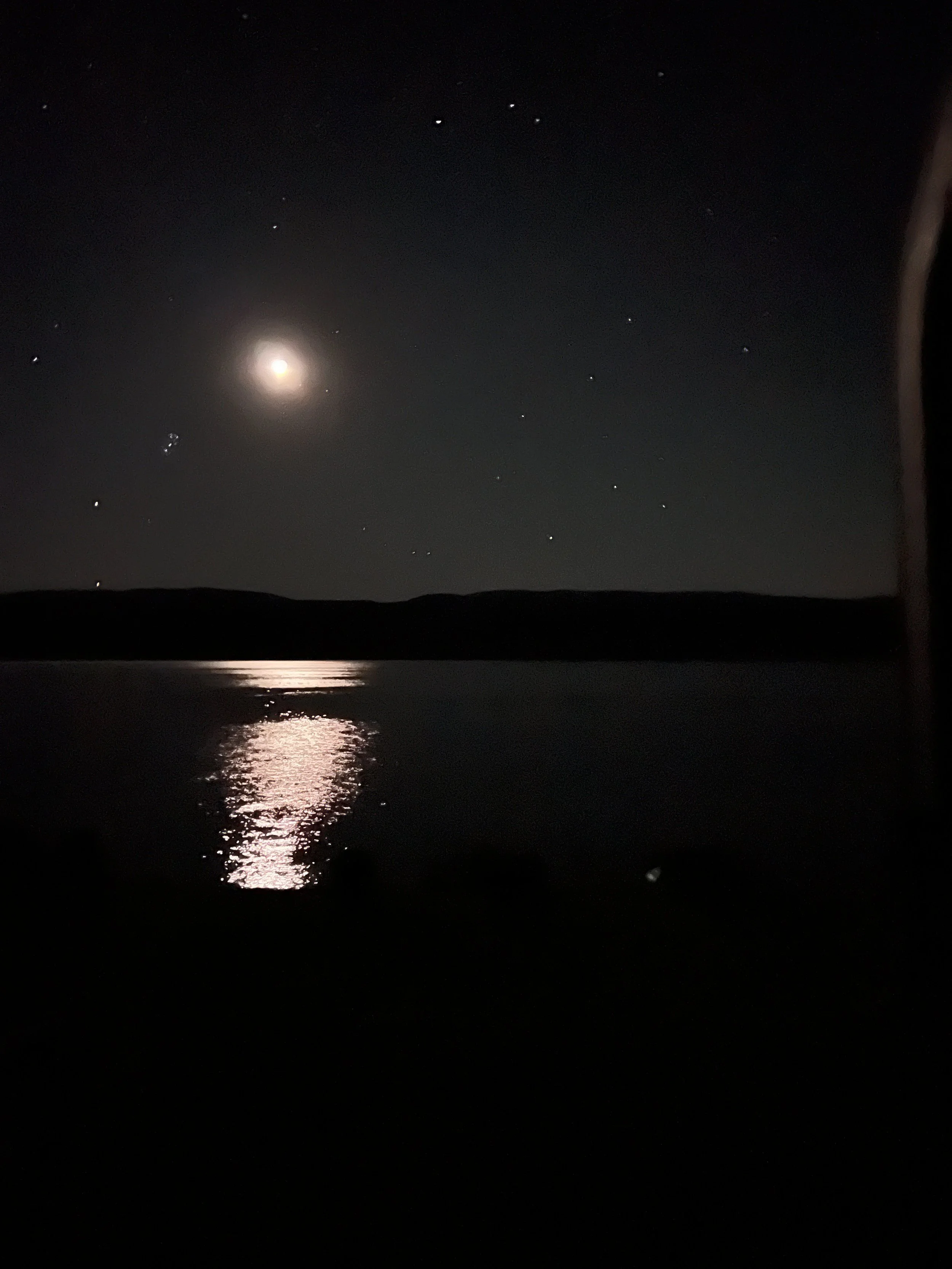 Moonrise over Viva Naughton on Hams Fork