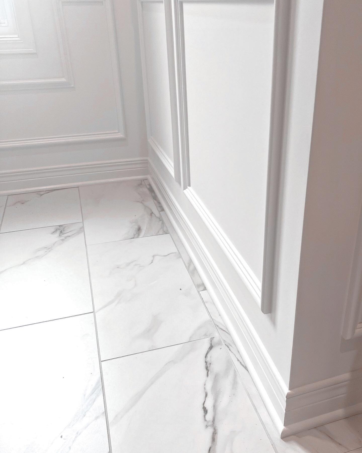 Timeless primary bath in-progress!

Excited to share a sneak peek of this bathroom reno that will be complete soon - stay tuned!