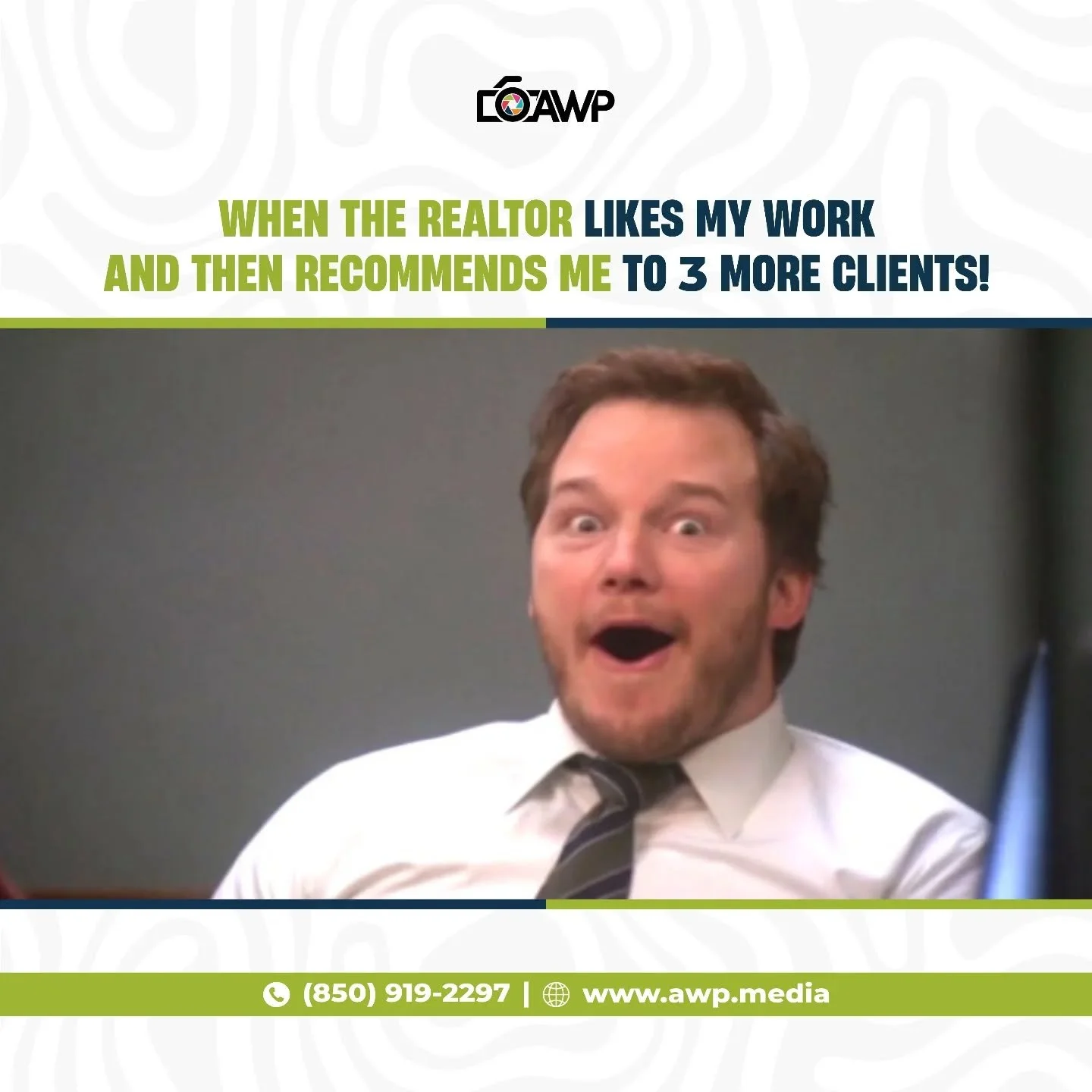 That feeling when...
A realtor loves your work so much they refer you to 3 more clients!

Consistency. Quality. Word of mouth. that&rsquo;s how we grow.
Big shoutout to the agents who keep the referrals rolling!

Captured &amp; trusted by AWP Media
 
