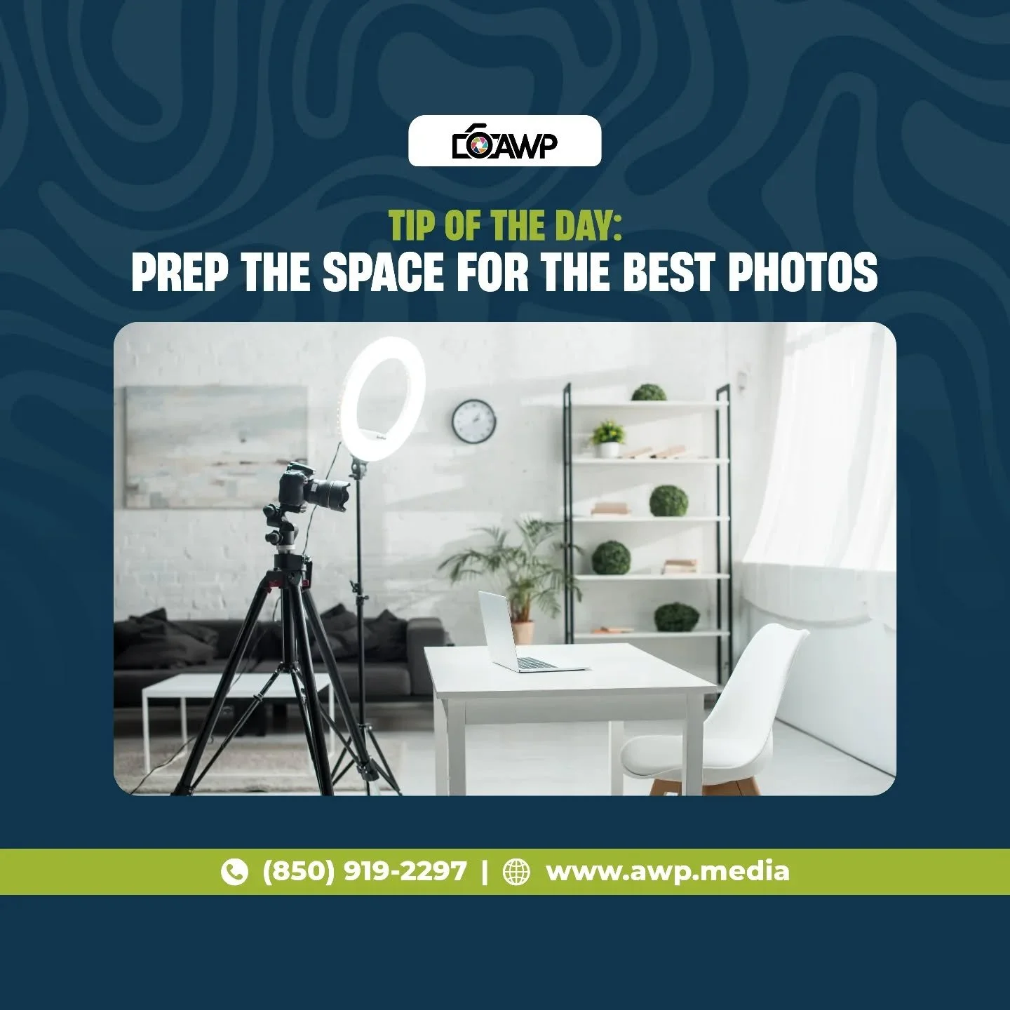 Tip of the Day: Prep the Space for the Best Photos
Before the camera clicks, the space needs to shine. Clear the clutter, let the light in, and highlight the best features of the room.

Professional results start with a well-prepared space, and we&rs