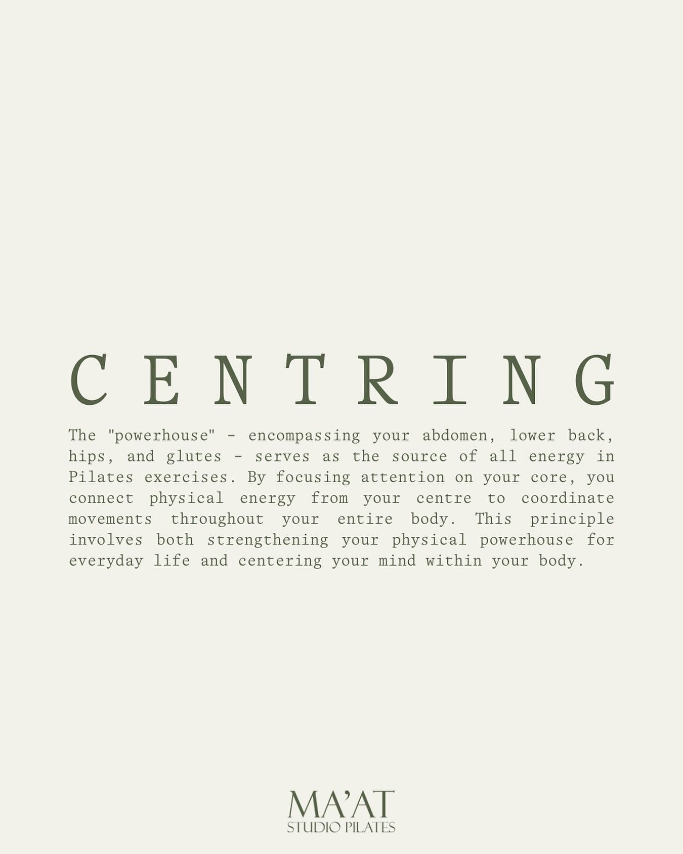 A principle that lies at the heart of every movement, stay tuned as we explore the remaining principles 🌿

#pilates #studiopilates #pilatesnewcastle #centring #pilatesprinciples #traditionalpilates #matpilates #reformerpilates