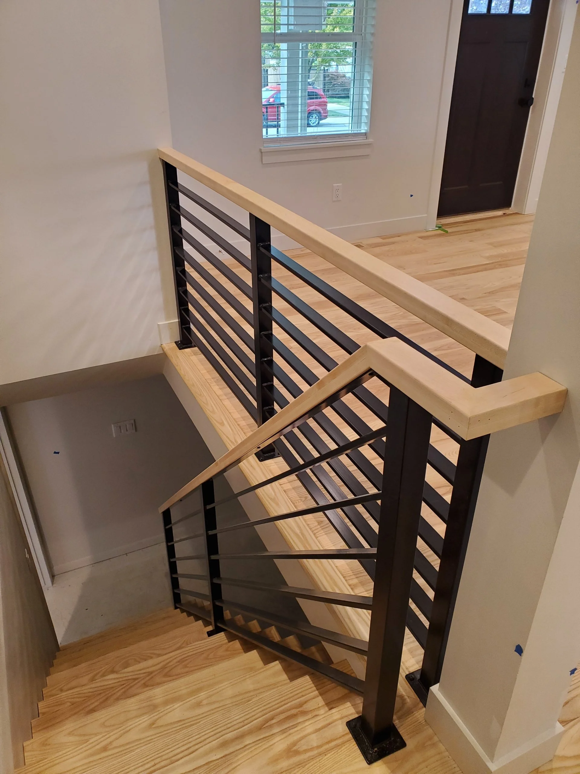 wood cap handrails — Vargas Welding LLC
