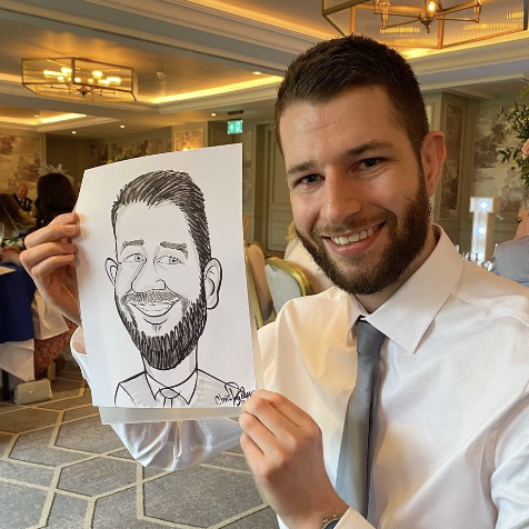   Roaming Caricatures. 
Invite one of our caricature artists to your event and they will work the room drawing caricatures of guests. You can choose whether you would like a complimentary or comedic drawing! 
 From £500. 
 
Audience: Everyone,
Activi