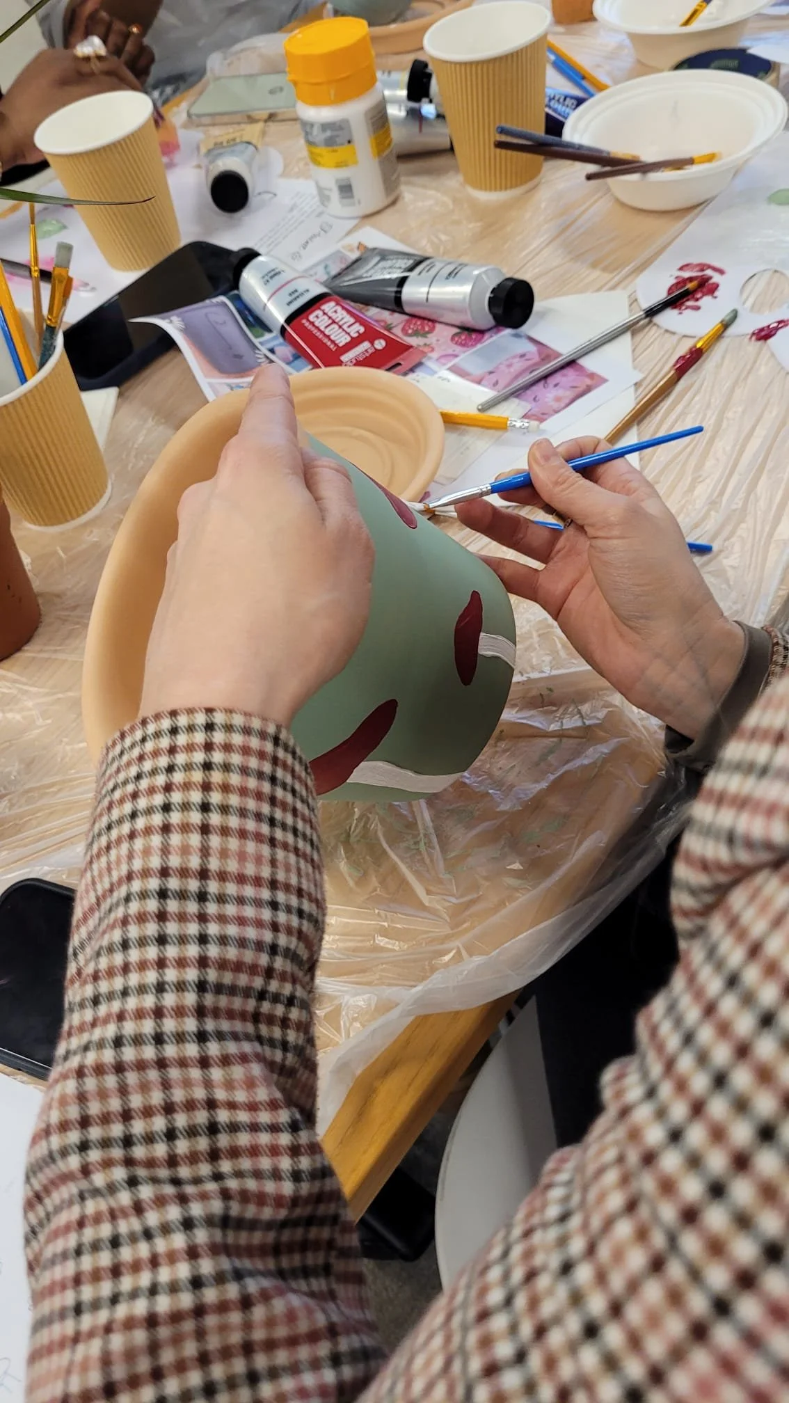  Paint and Plant Workshop. 
Bring colour and greenery into the workplace with our Paint & Plant workshop. In this creative session, you will design and paint your own terracotta plant pot, then add a beautiful, easy to care houseplant to take home. F
