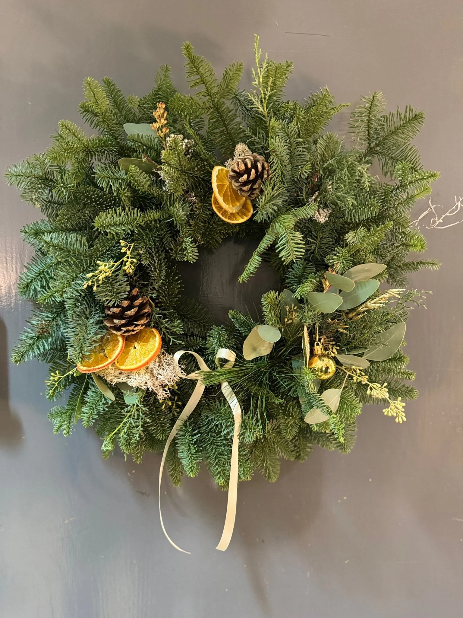  Festive Wreath Decorating. 
Perfect for those who want to enjoy the creative, festive part of wreath making without starting from scratch. A relaxed and accessible wreath making session using a pre-made pine base. From £60pp. 
 
Format: Workshop,
Ca