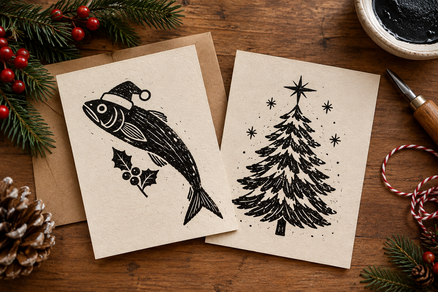  Lino Printing Workshop. 
Give the classic Christmas card a creative twist with a festive lino printing session. Teams can carve their own Christmas-inspired designs, then print their designs onto a set of handmade cards. £45pp. 
 
Format: Workshop,
