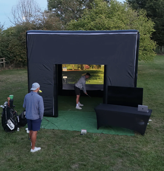  Golf Simulator Hire. 
 Bring the ultimate golf experience to your team with our fully mobile, pop-up golf simulator featuring the latest tech, premium hitting mats, and a range of courses to play.
 From £600. 
 
Audience: Adults,
Activity: Games,
 