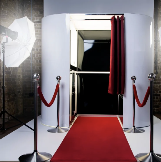  Photo Booth Hire. 
Choose one of our photo booths, it could have print outs, digital copies or a 360 video booth. We offer a bespoke feature background tailored to suit your event, where your guests can join in and snap some pics or videos as and wh