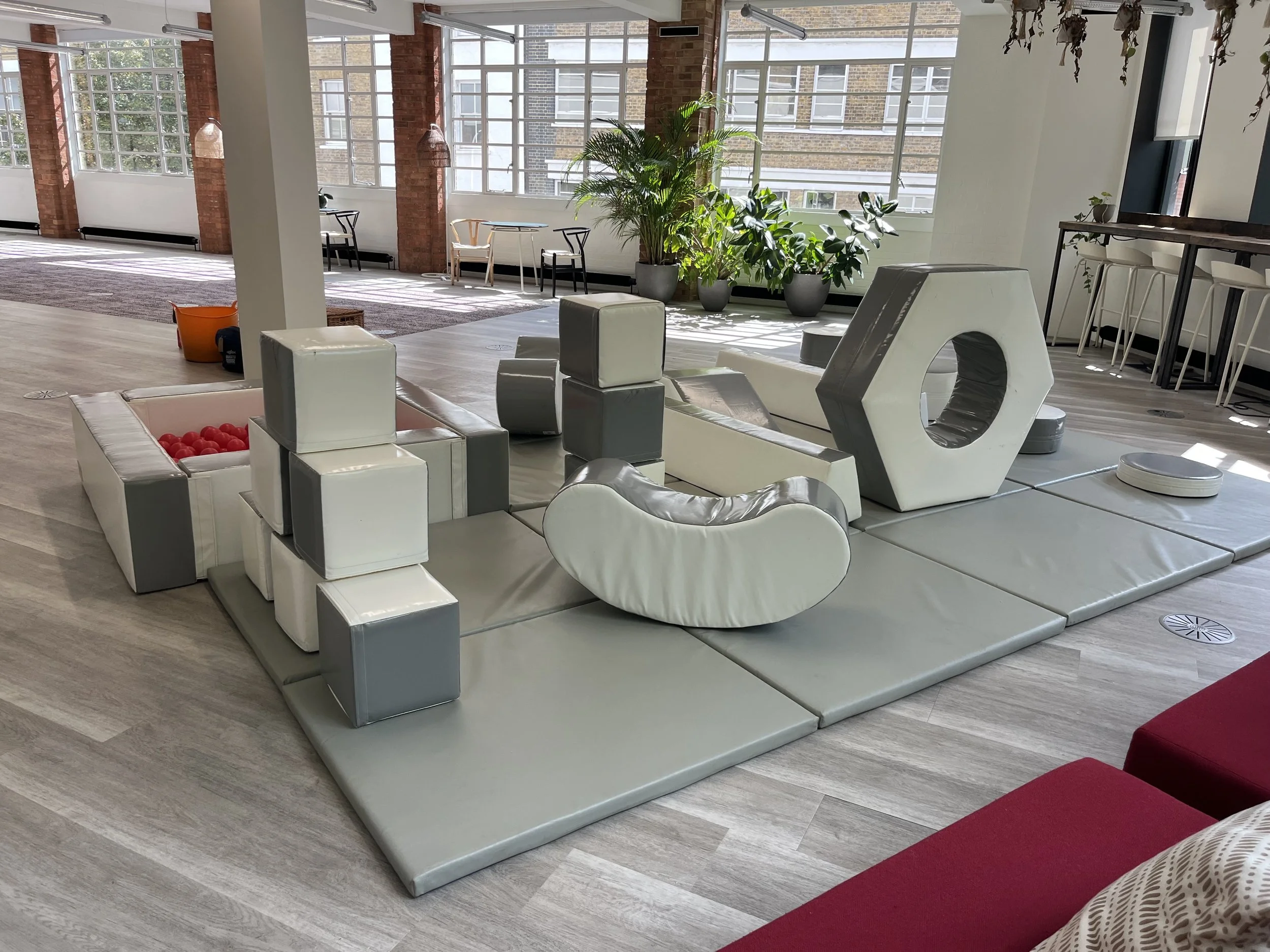  Soft Play Hire. 
Bring your little ones to enjoy a mini creche play area at the office - choose from climbing frames, ball pits and more.
 Please enquire for a quote. 
 
Format: Drop-In,
Category: Entertainment,
Theme: Christmas,
Theme: Holidays,
Mi