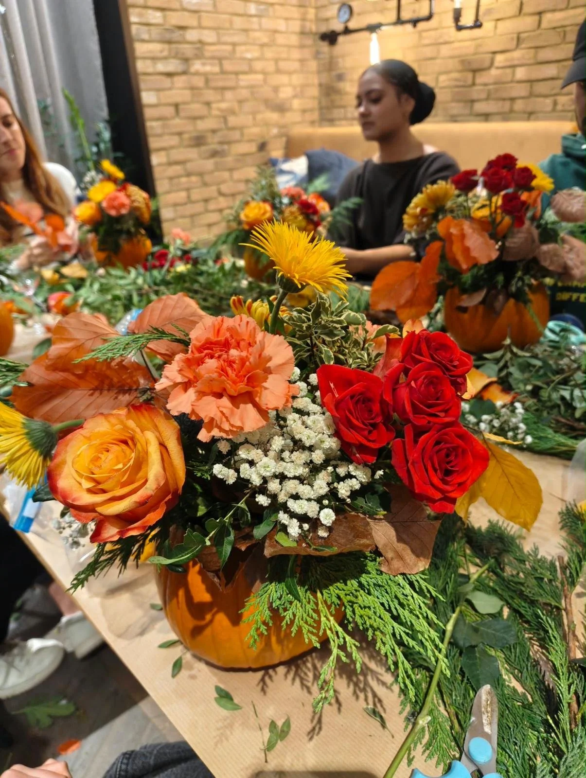  Pumpkin Floral Arrangement. 
Create a beautiful seasonal centrepiece by arranging fresh blooms into a hollowed medium pumpkin. This hands-on experience blends autumnal charm with floral design, guided by a professional florist.  £56pp. 
 
Browse by: