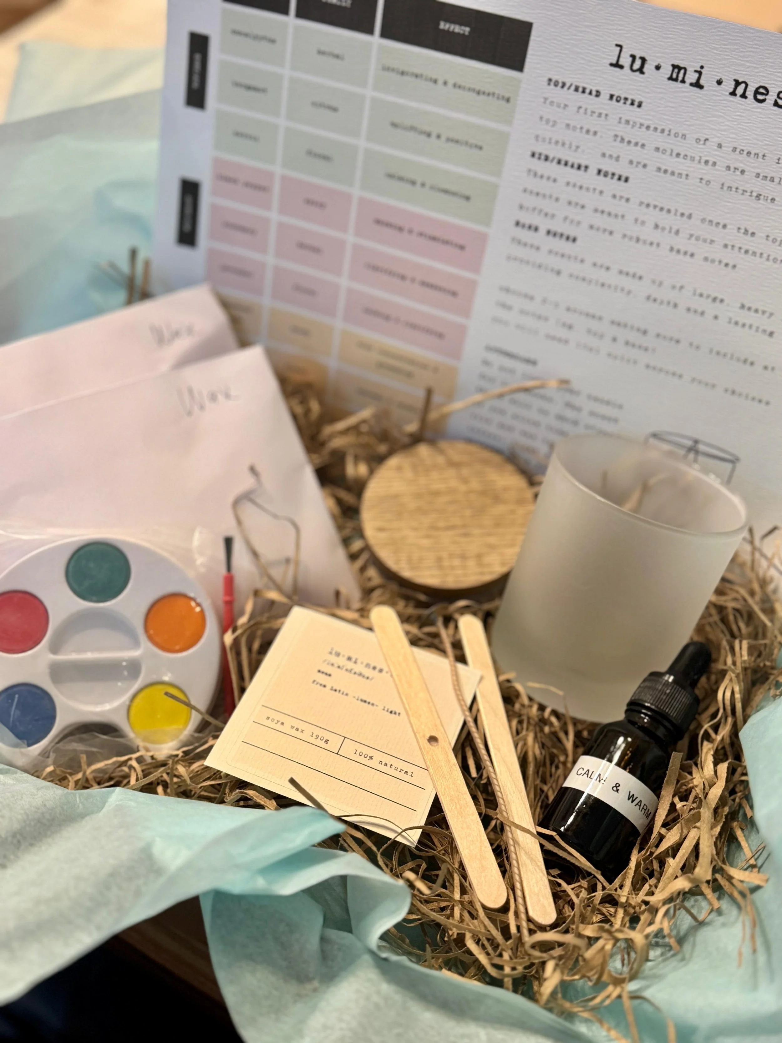 Virtual Candle Making Workshop. 
Enjoy making your own scented candle in this virtual workshop.
 £55pp. 
 
Browse by: Jan - Beat The January Blues,
Browse by: May - Mental Health Awareness Week,
Browse by: Oct - Diwali,
Browse by: Feb - Valentines D