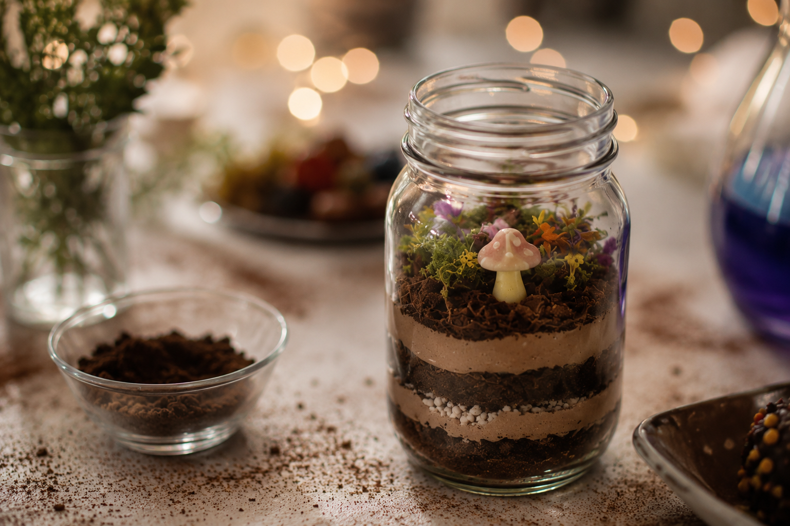  Edible Illusions Workshop. 
This immersive workshop invites guests to create a series of elegant edible treats inspired by nature, illusion and indulgence. From building a miniature chocolate terrarium to crafting a colourful elixir and finishing wi