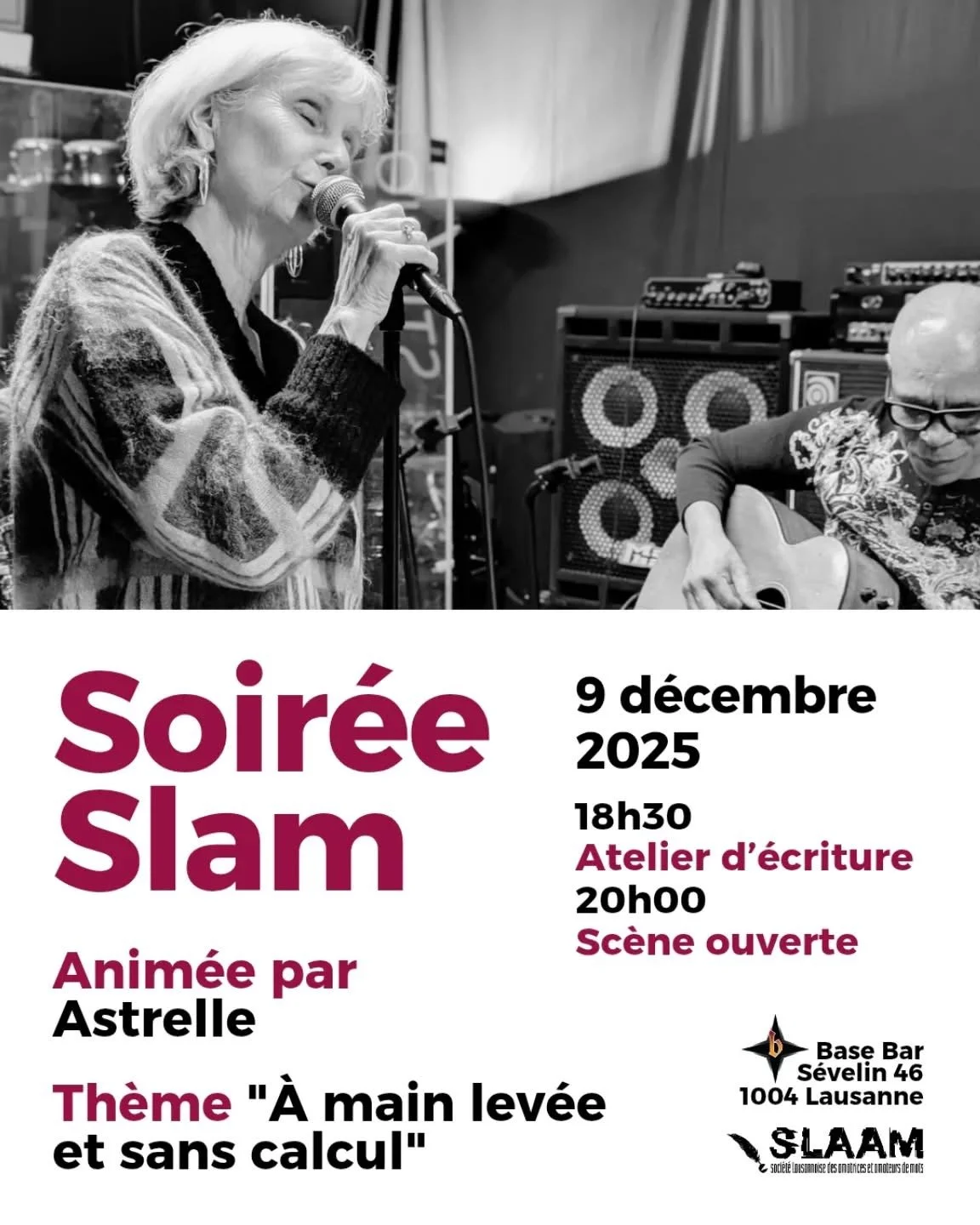 Atelier et scène slam (Lausanne)