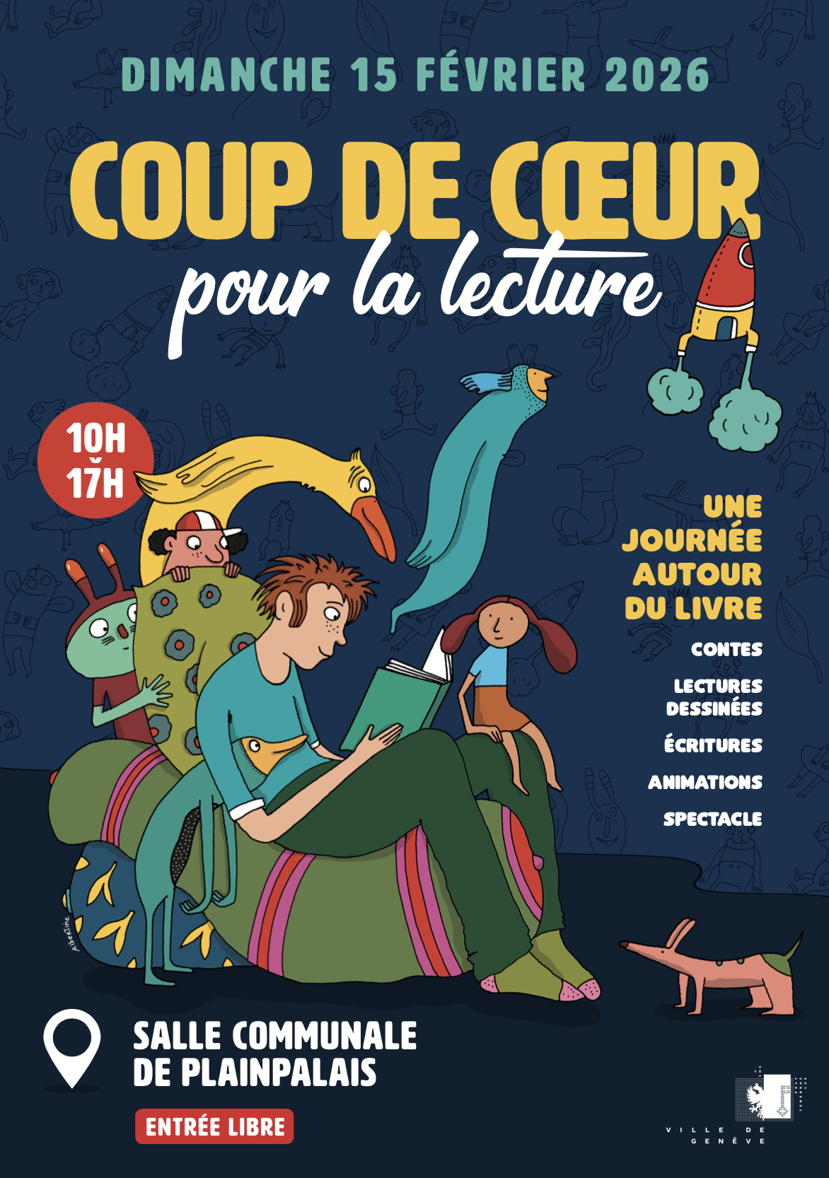 Charlie les bons mots &amp; Pablito animent des ateliers pour enfants le dimanche 15 février à Genève!