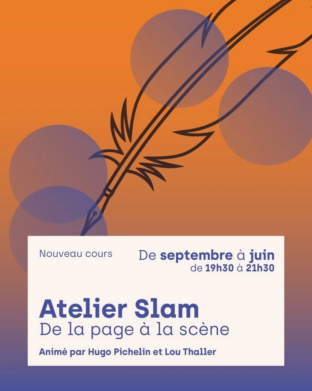 Atelier slam mensuel (Genève)