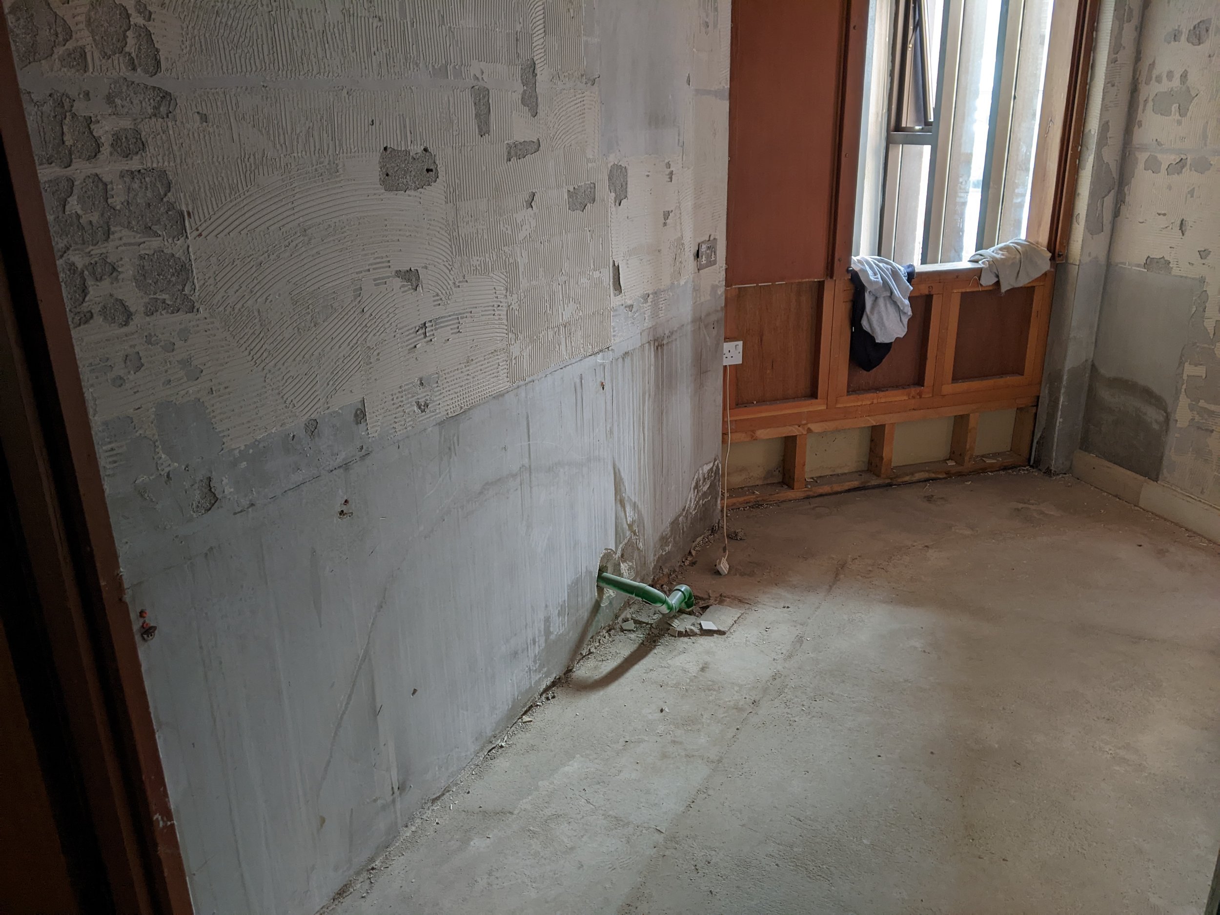 First floor kitchen and Octagon servery, measured and ready for new units