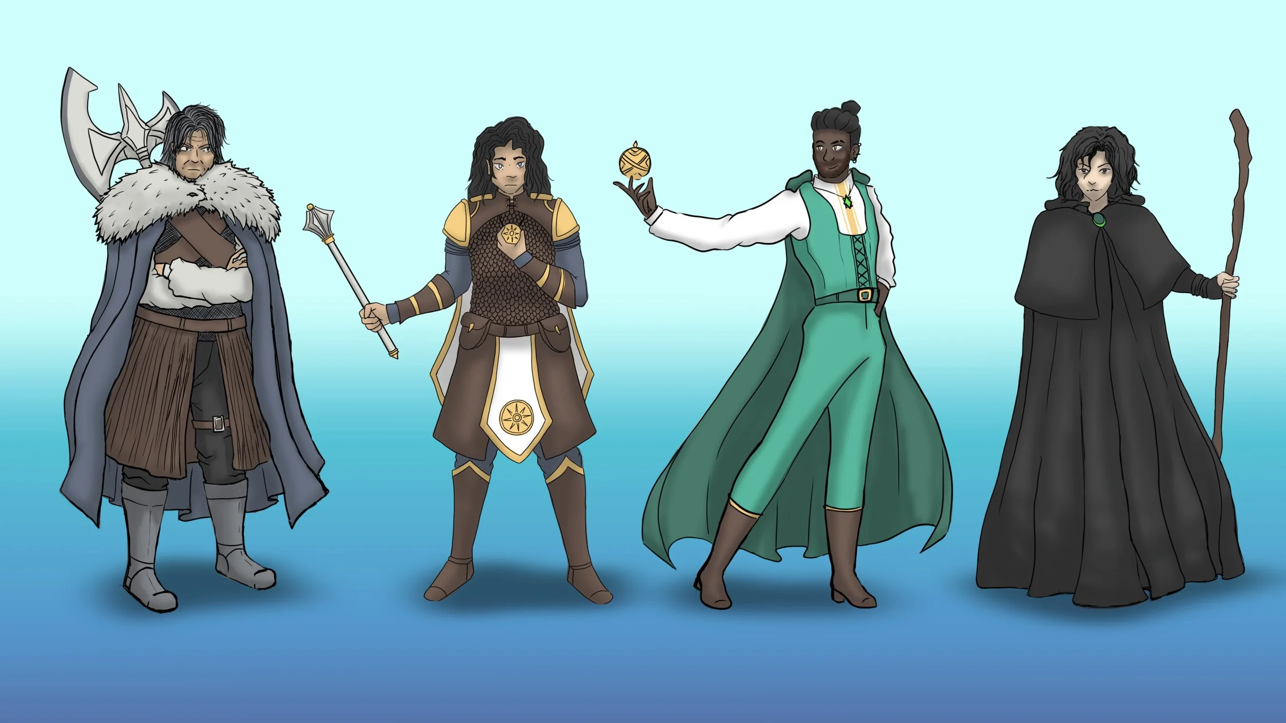 A collection of character images used for a short animation.