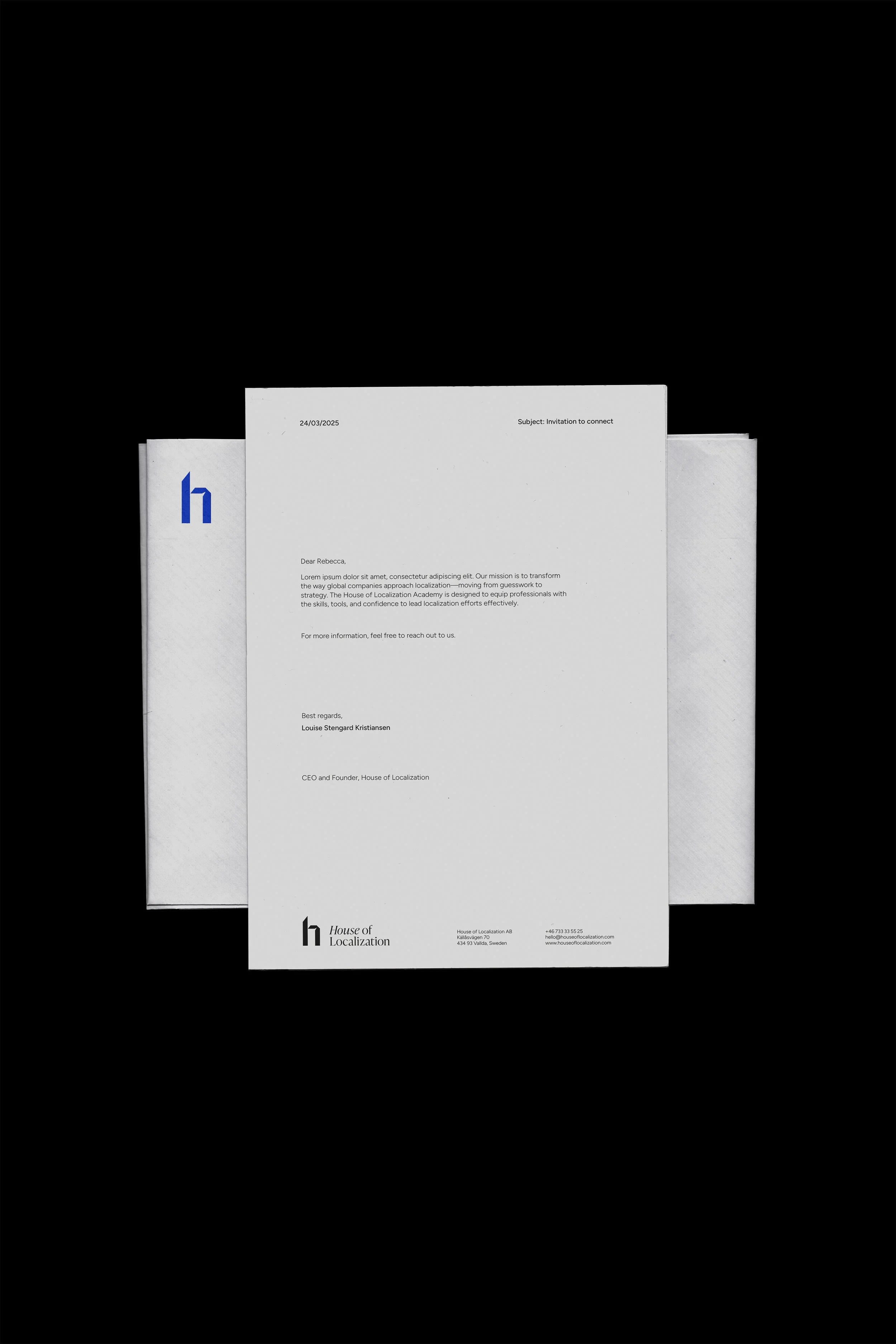 Design av trycksaker kontorsmaterial och visitkort i Göteborg