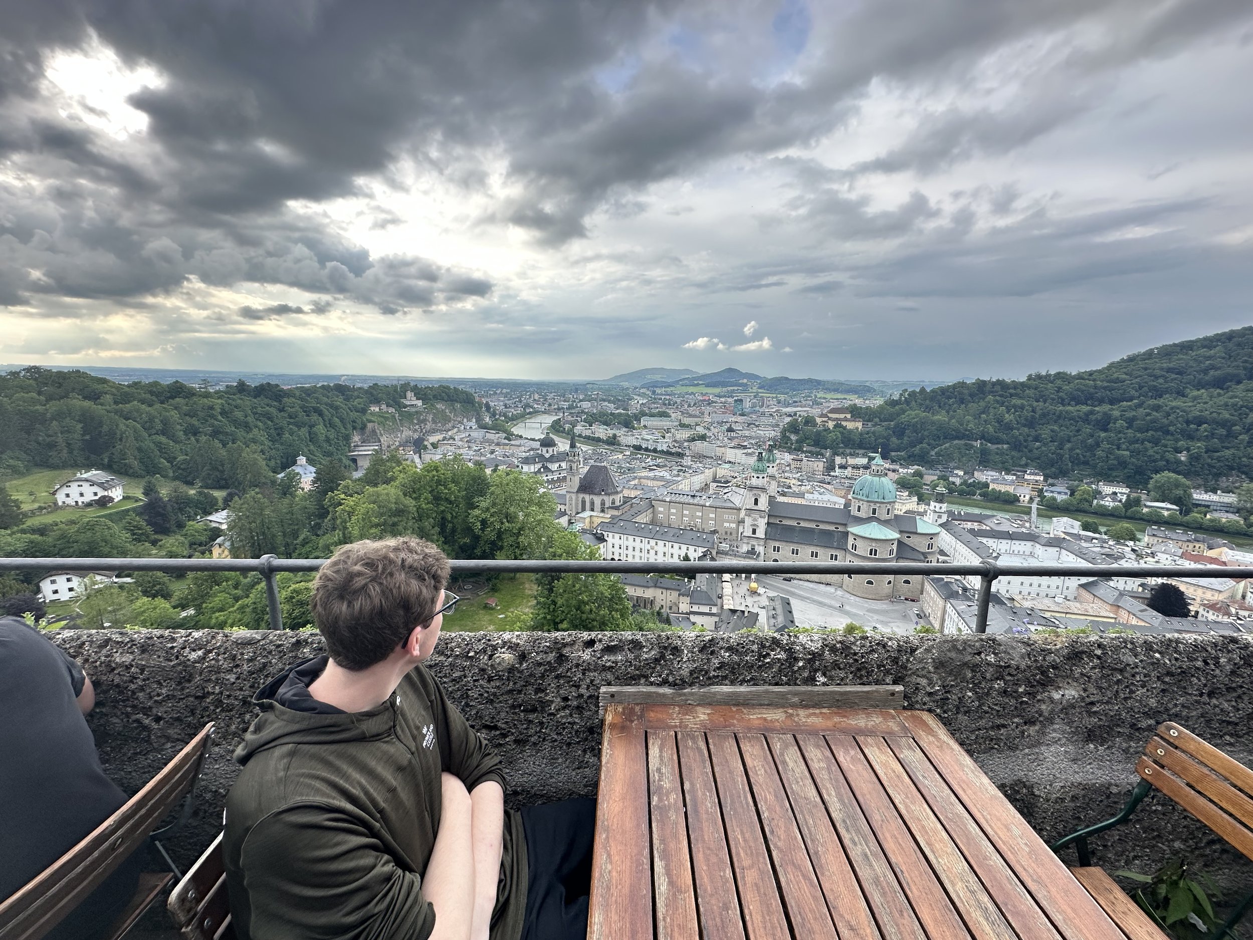 View of Salzberg. Was stunning. Adding all 3 photos of each angle here. Was so pretty!