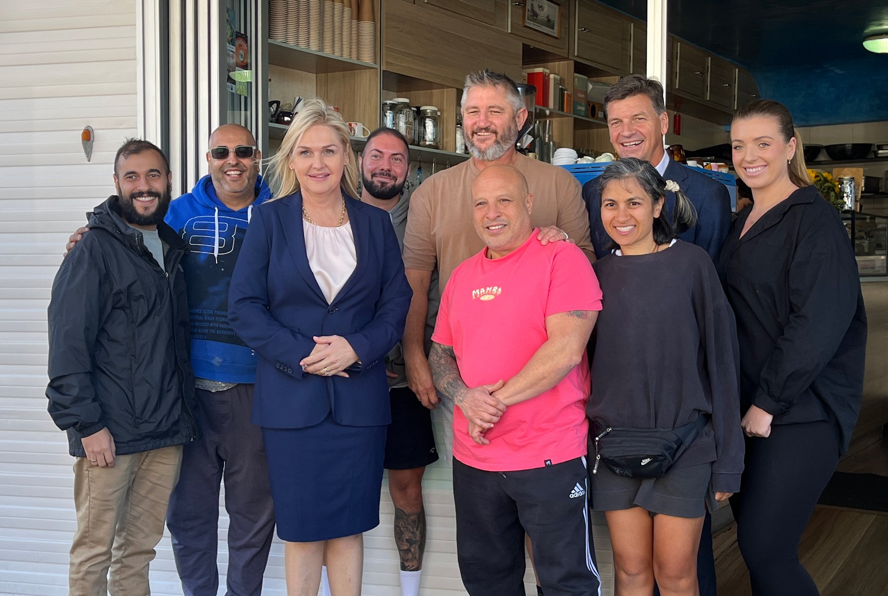 Jenny Ware MP for Hughes Interacting with public to discuss issues