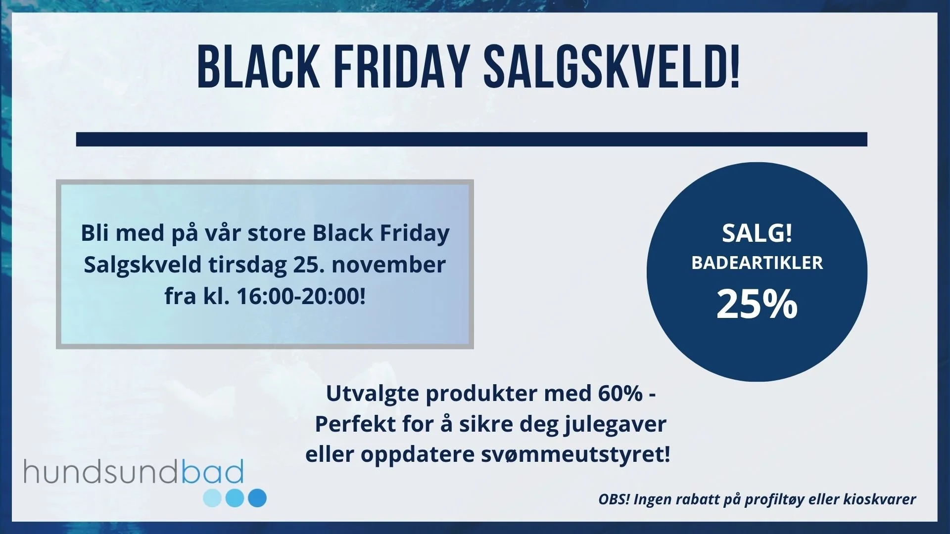 Black Friday Salgskveld!